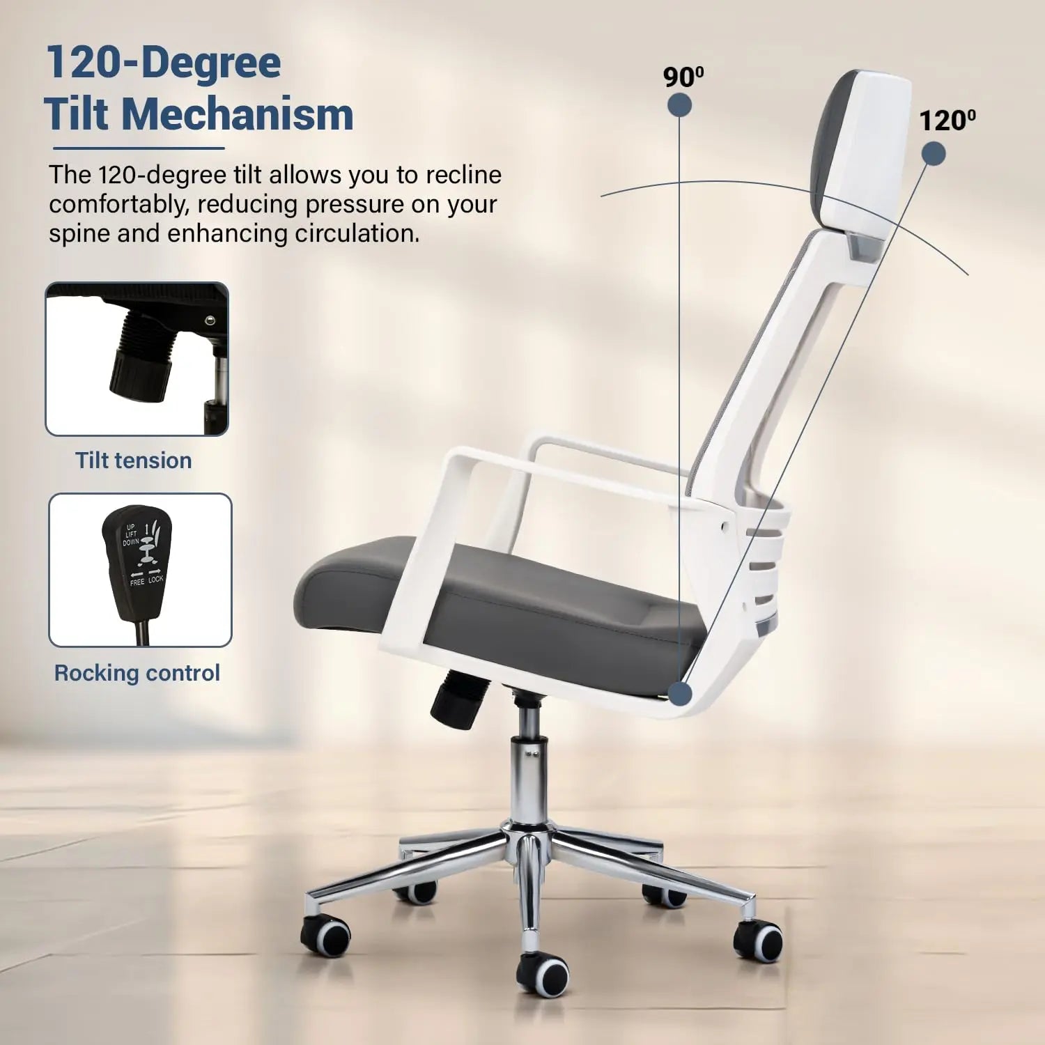 Drogo Lumina Pro Ergonomic Premium Office Chair for Work at Home Drogo India