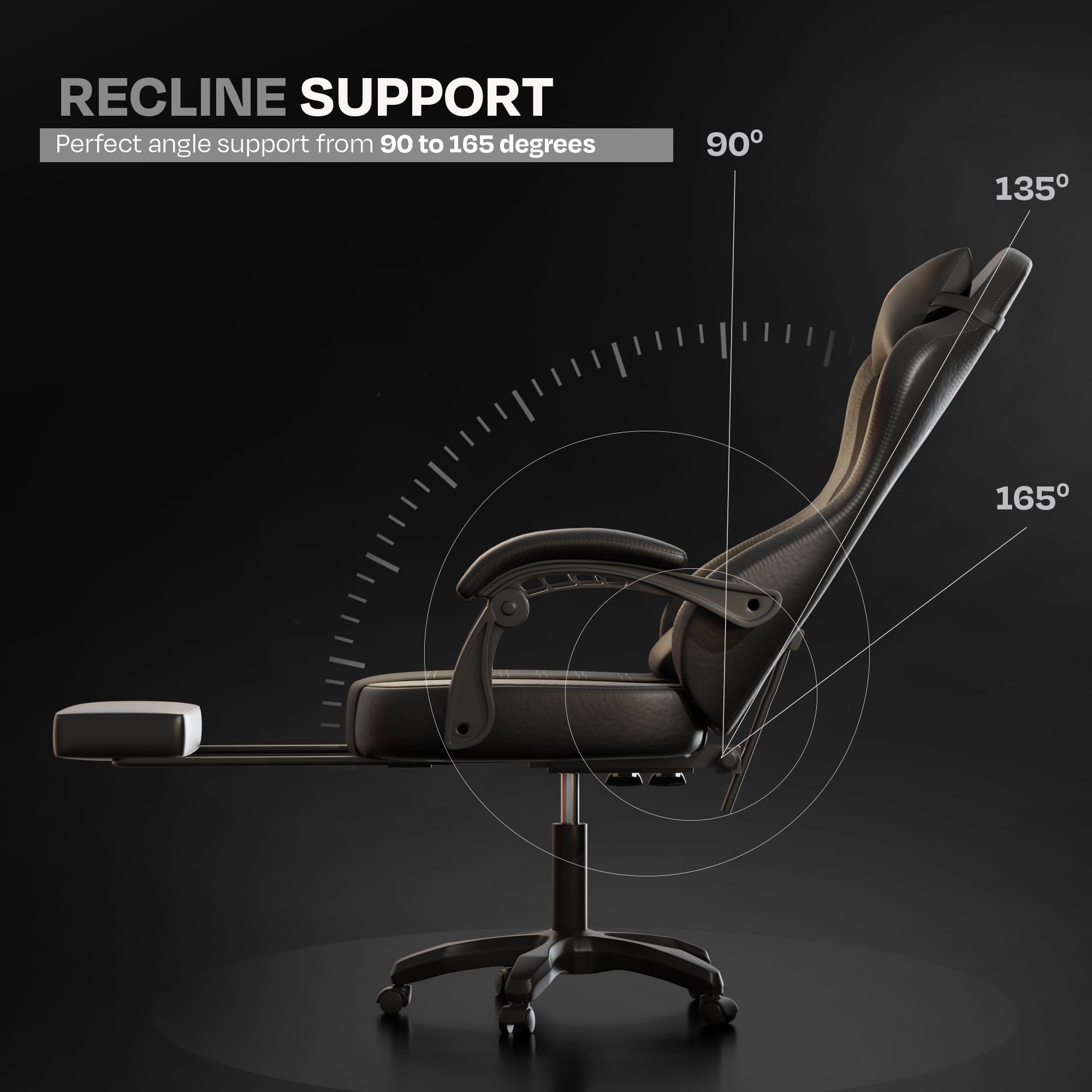 Drogo Aura Ergonomic Gaming Chair with Premium PU Leather Fabric