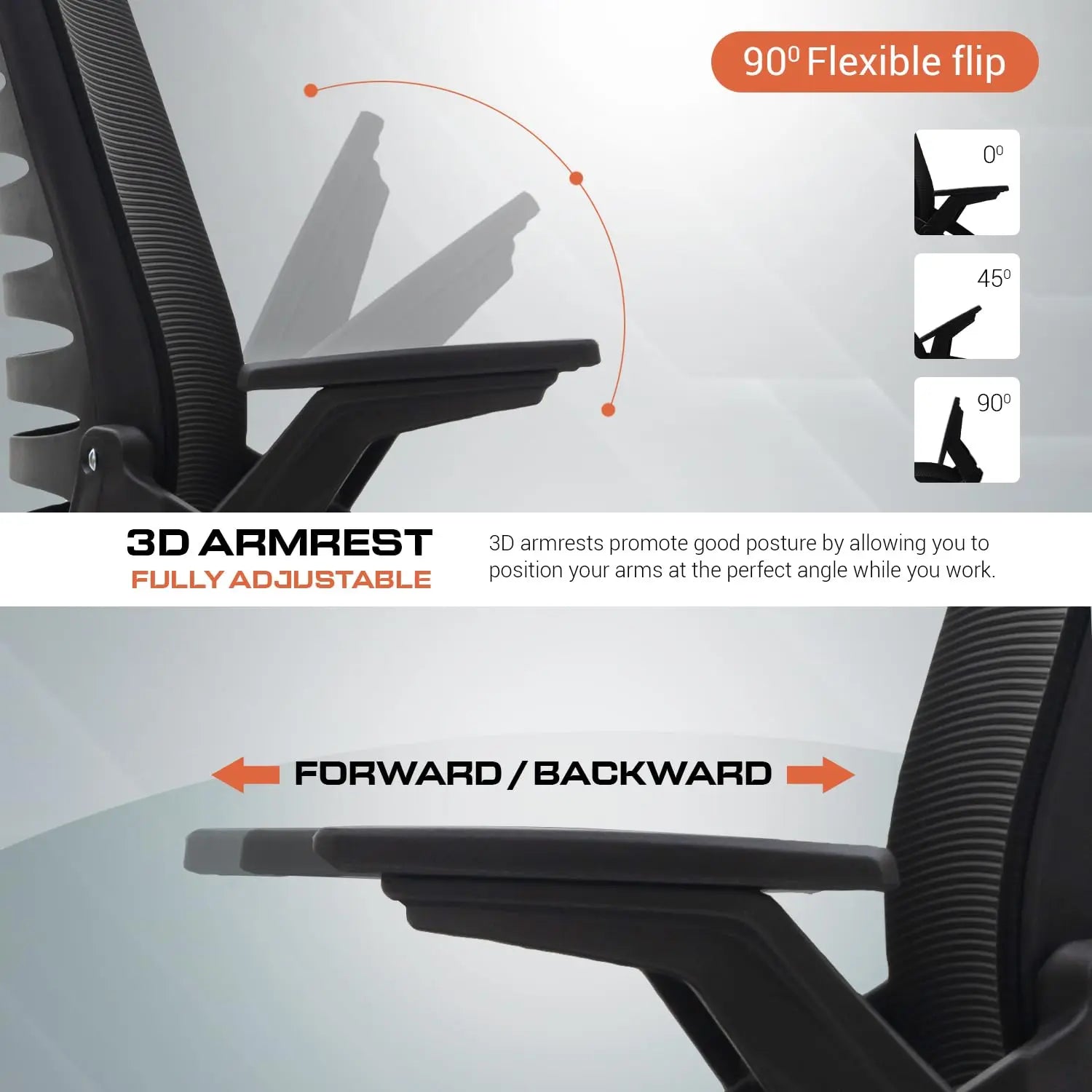 Drogo PrimeComfort Ergonomic Office Chair for Work from Home, Computer Chair with Adjustable Seat Height Galaxy Incorporation