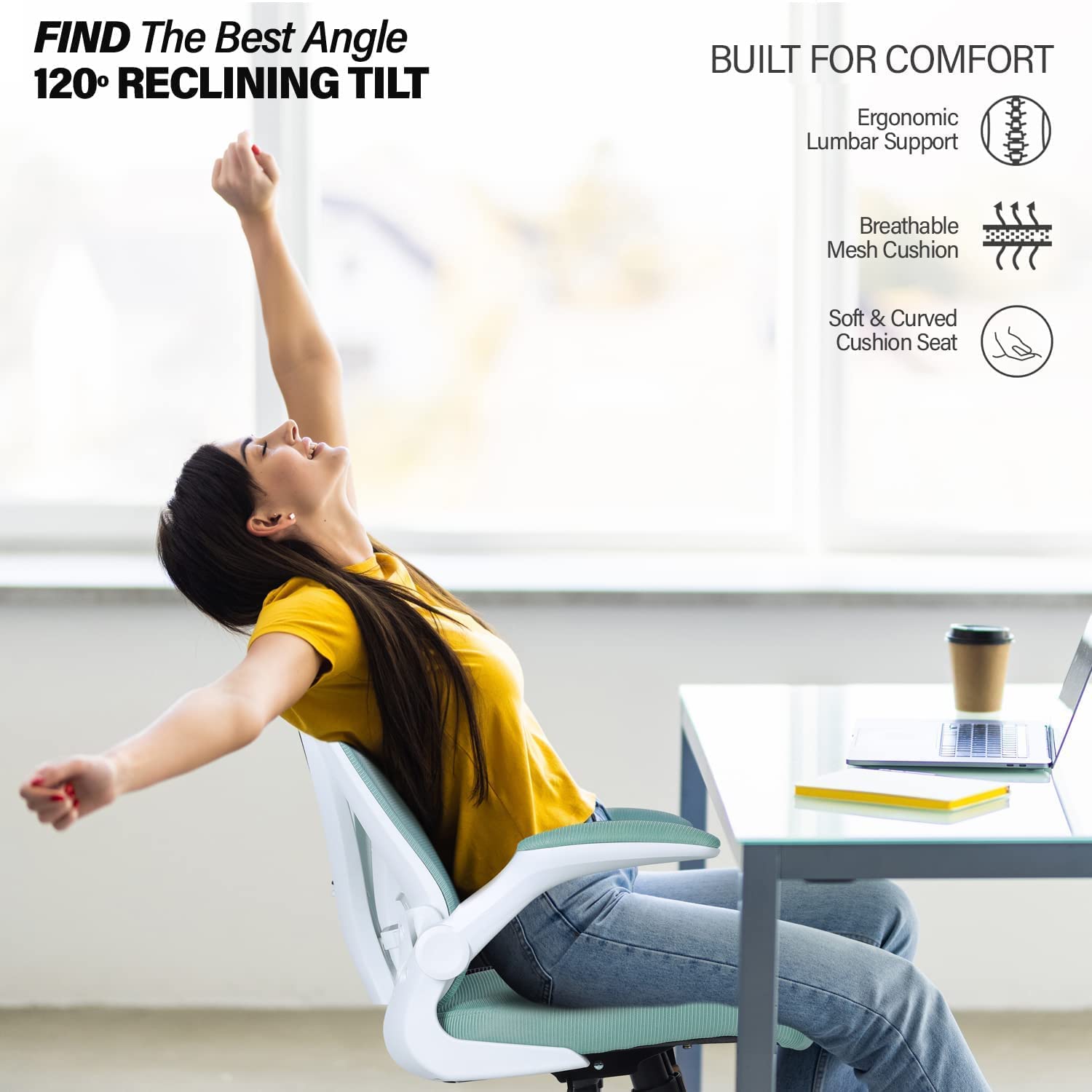 Drogo Marshal Lite Ergonomic Office Chair for Work from Home, High Back Computer Chair