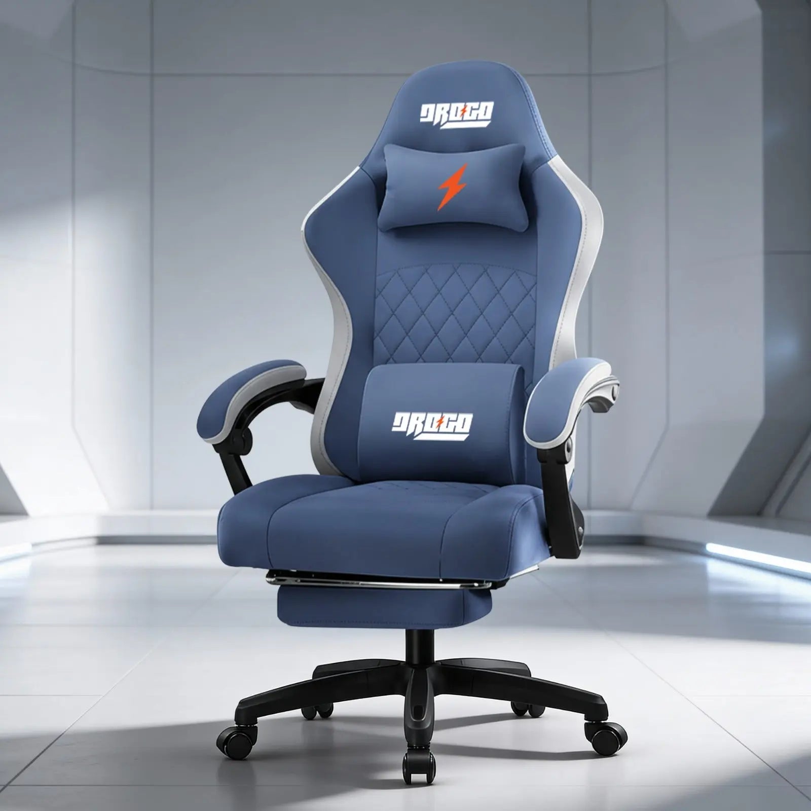 Drogo Throne Ergonomic Gaming Chair With Linkage Armrest,Foot Rest,& Adjustable Seat Galaxy Incorporation