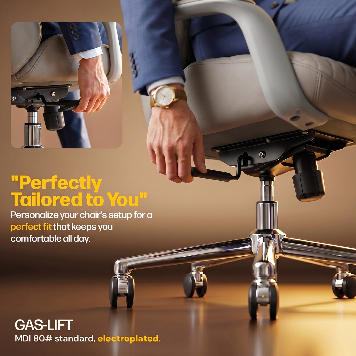 Drogo Levente Premium Ergonomic Office Chair for Work