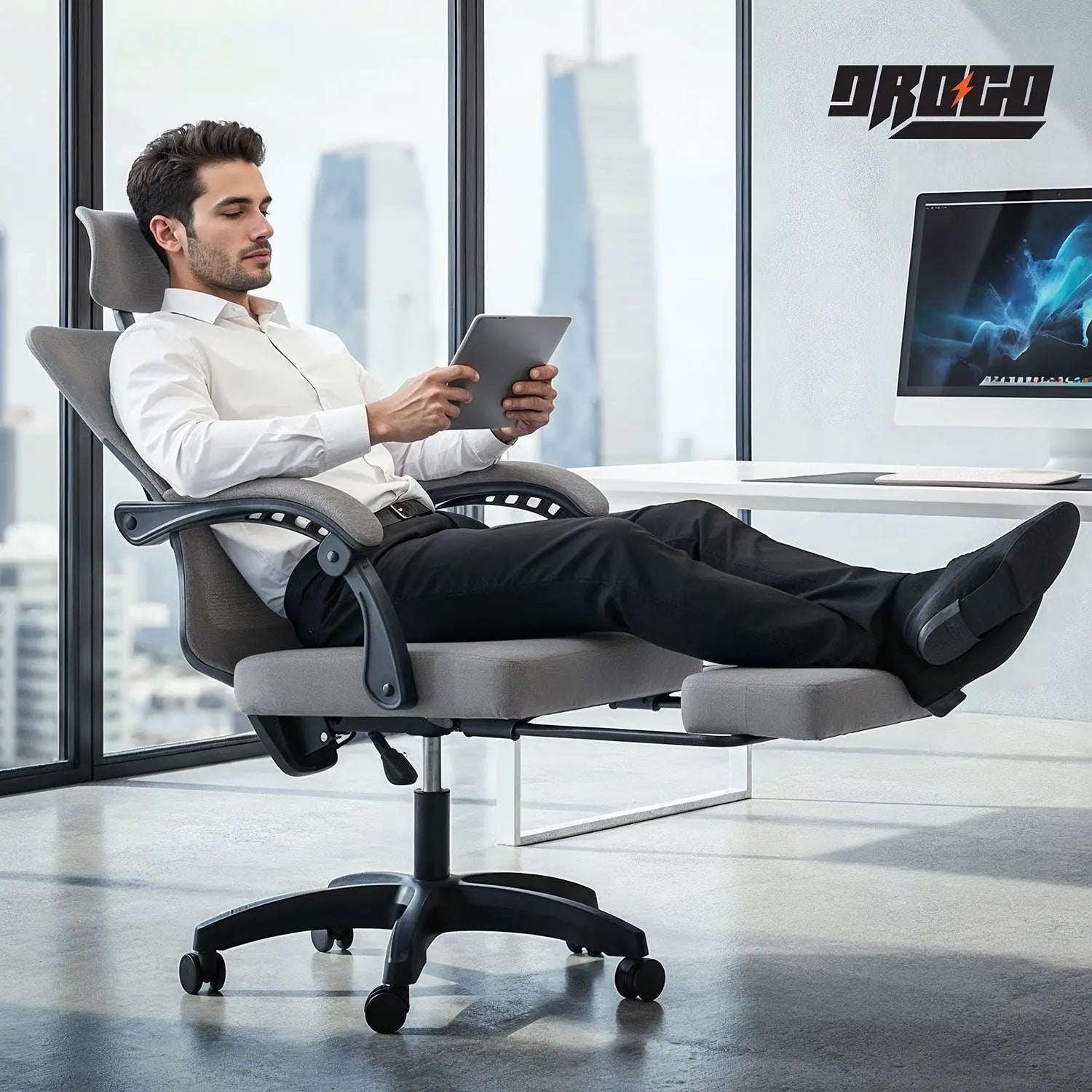 Drogo Flexo Ergonomic Office Chair For Work From Home With Breathable Mesh Drogo Ergonomics