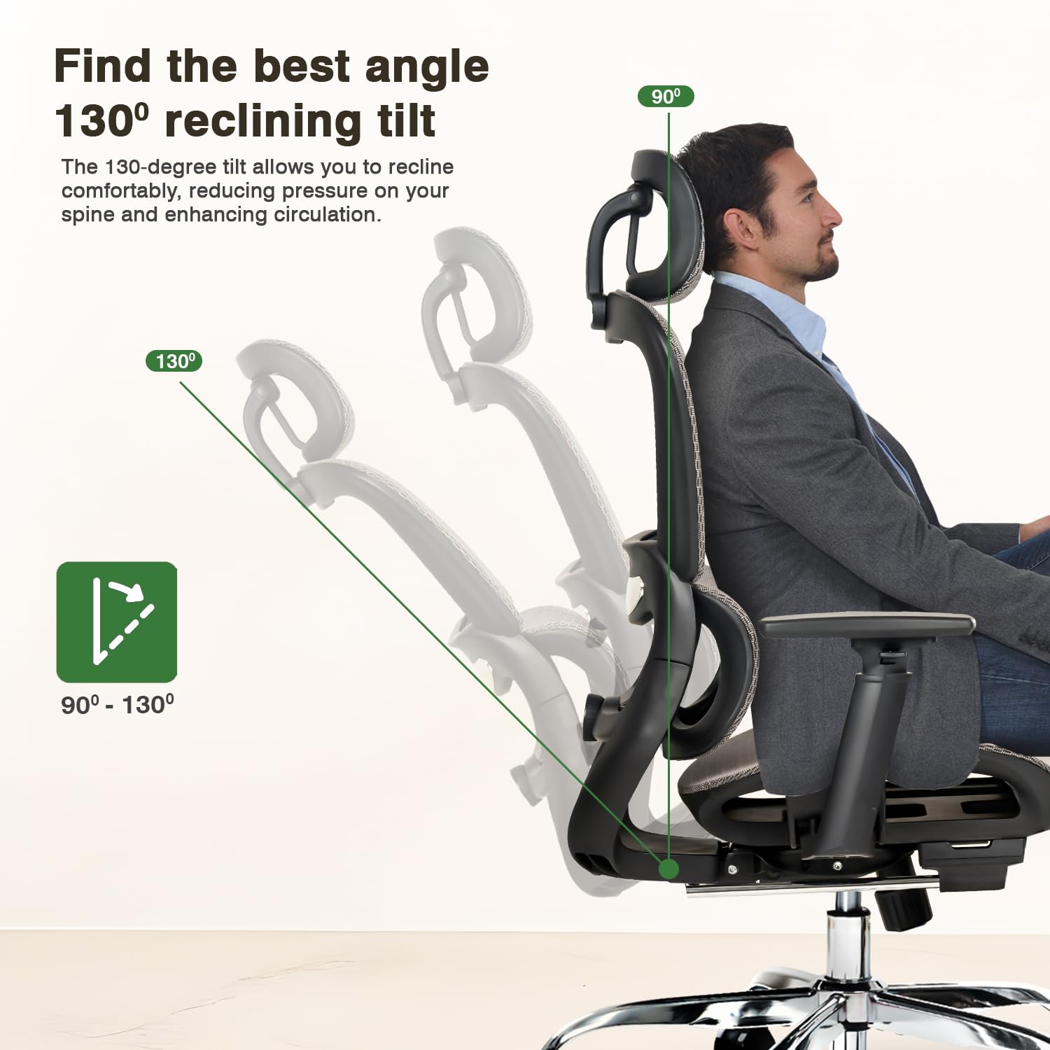 Drogo ProFlex Ergonomic Office Chair for Work from Home