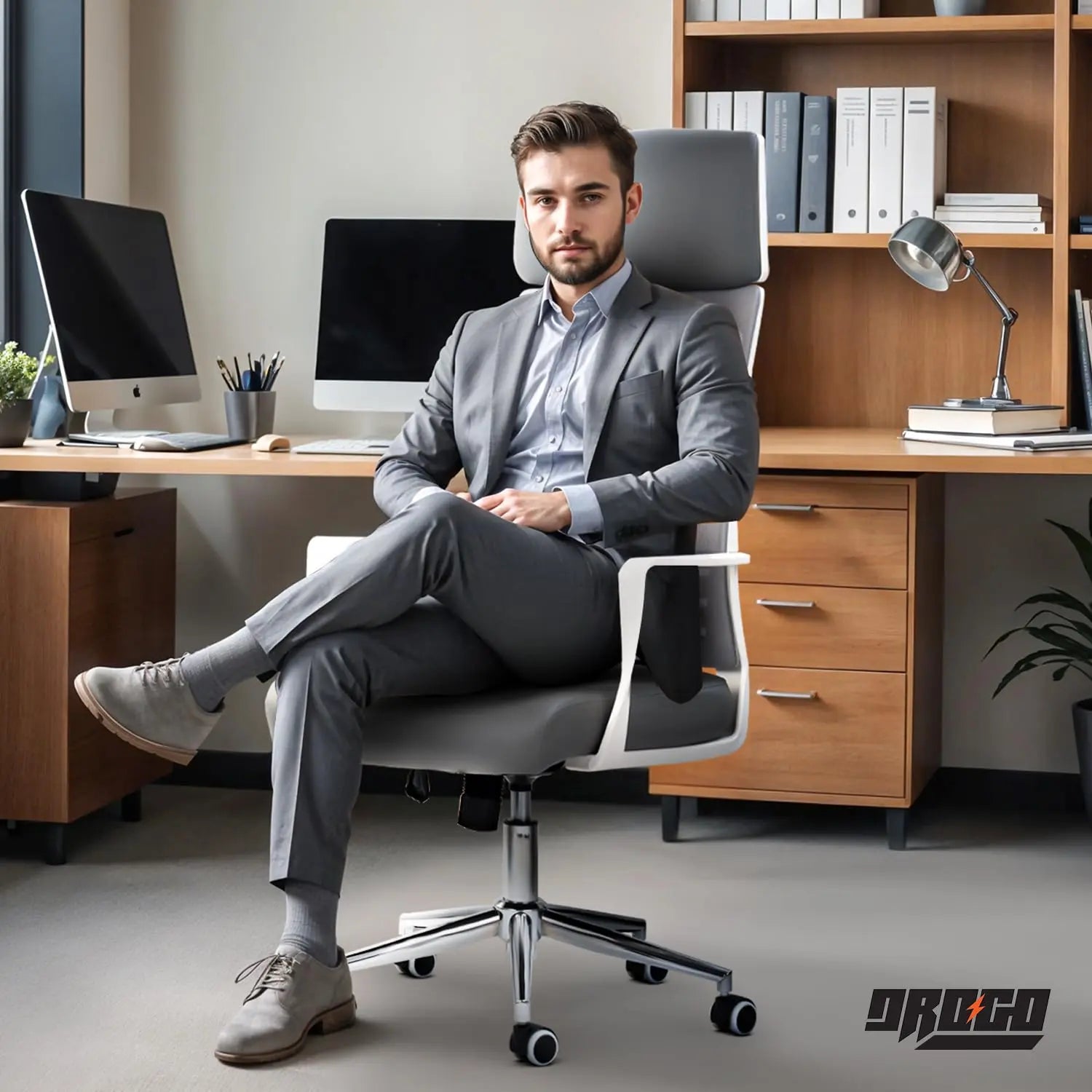 Drogo Lumina Pro Ergonomic Premium Office Chair for Work at Home Drogo India