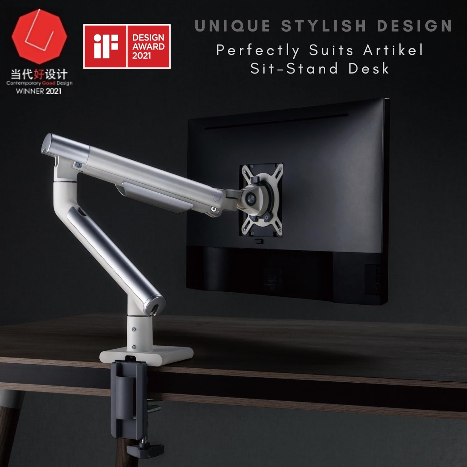 single monitor desk mount