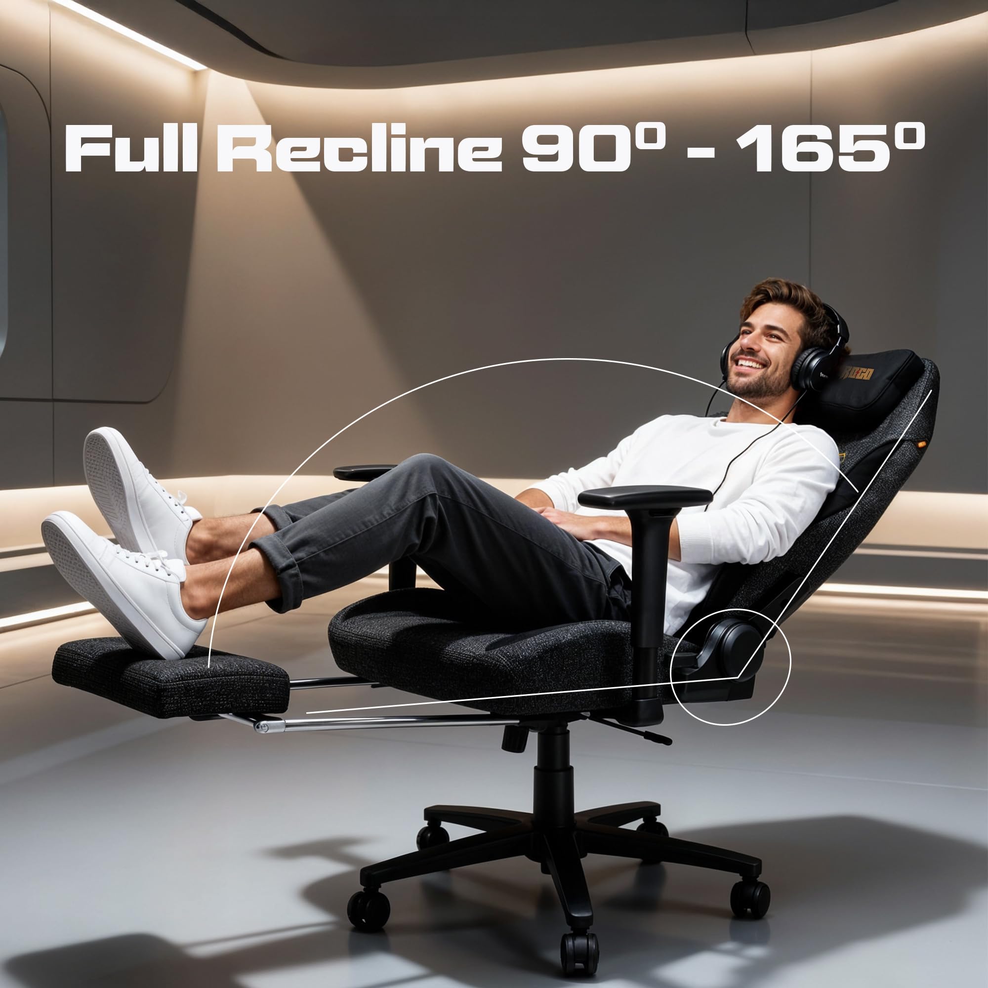 Drogo Titan Ultra Ergonomic Gaming Chair with Soft Weave Mesh Fabric