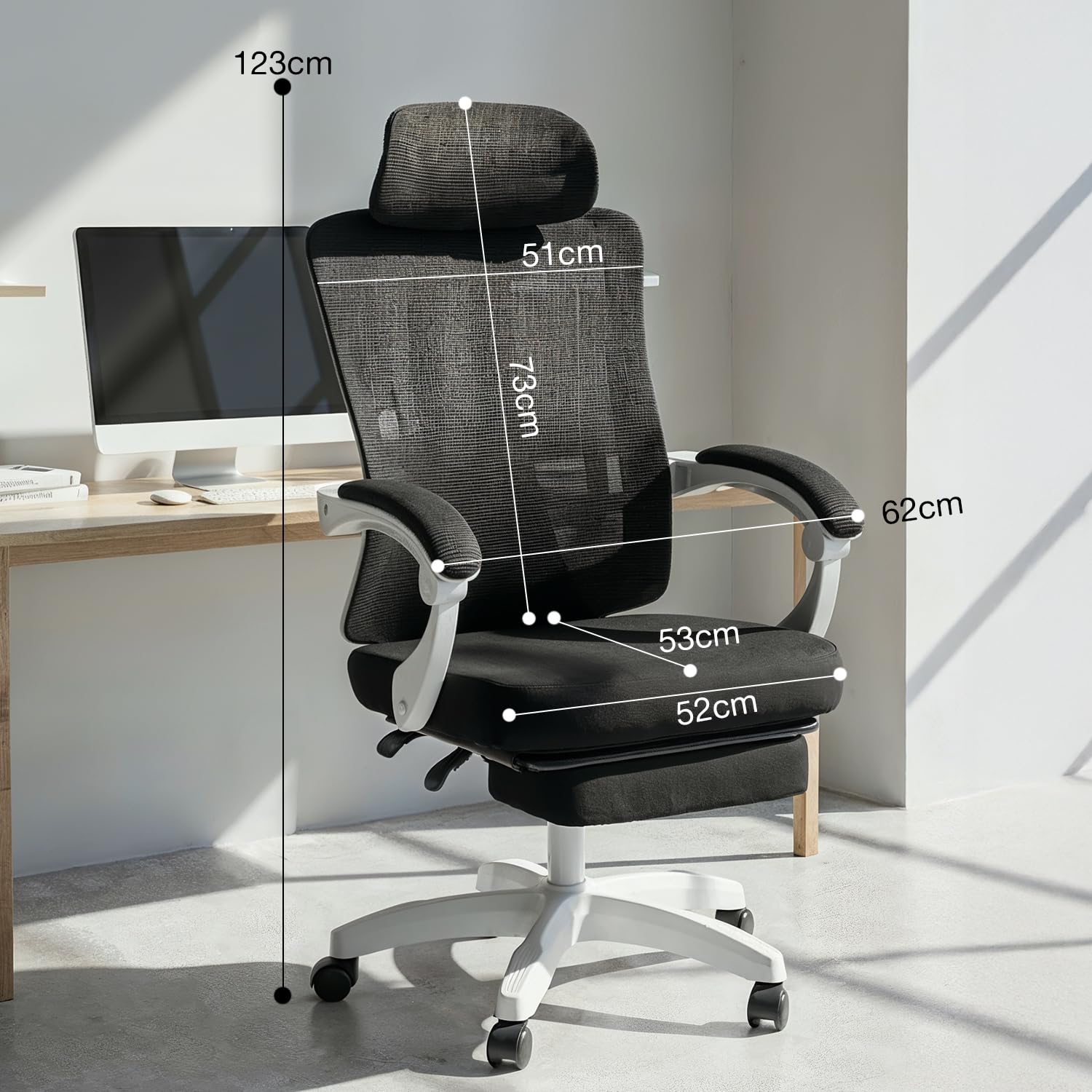 Drogo Flexo Ergonomic Office Chair For Work From Home With Breathable Mesh