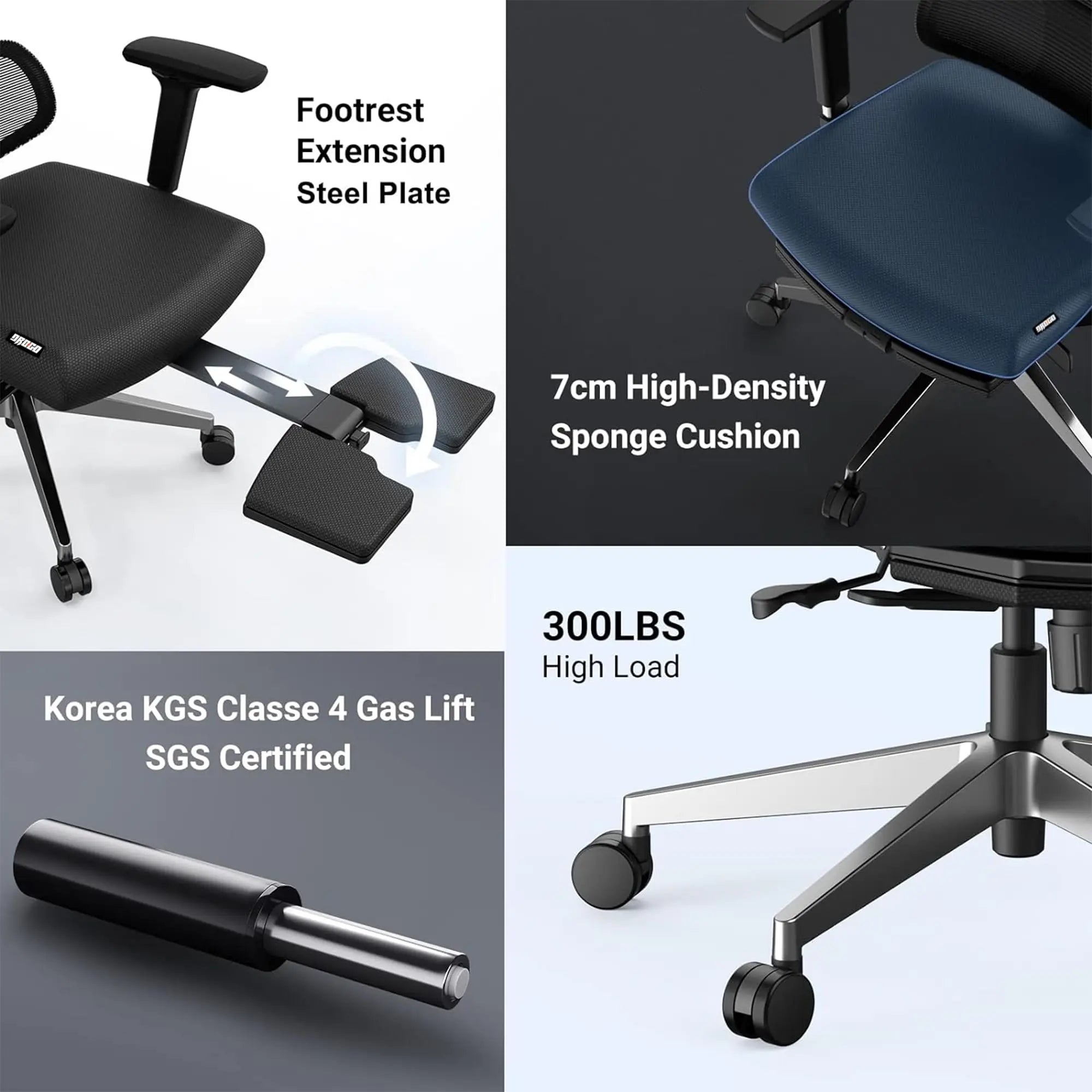 Drogo SitSmart Ergonomic Office Chair for Work from Home Galaxy Incorporation