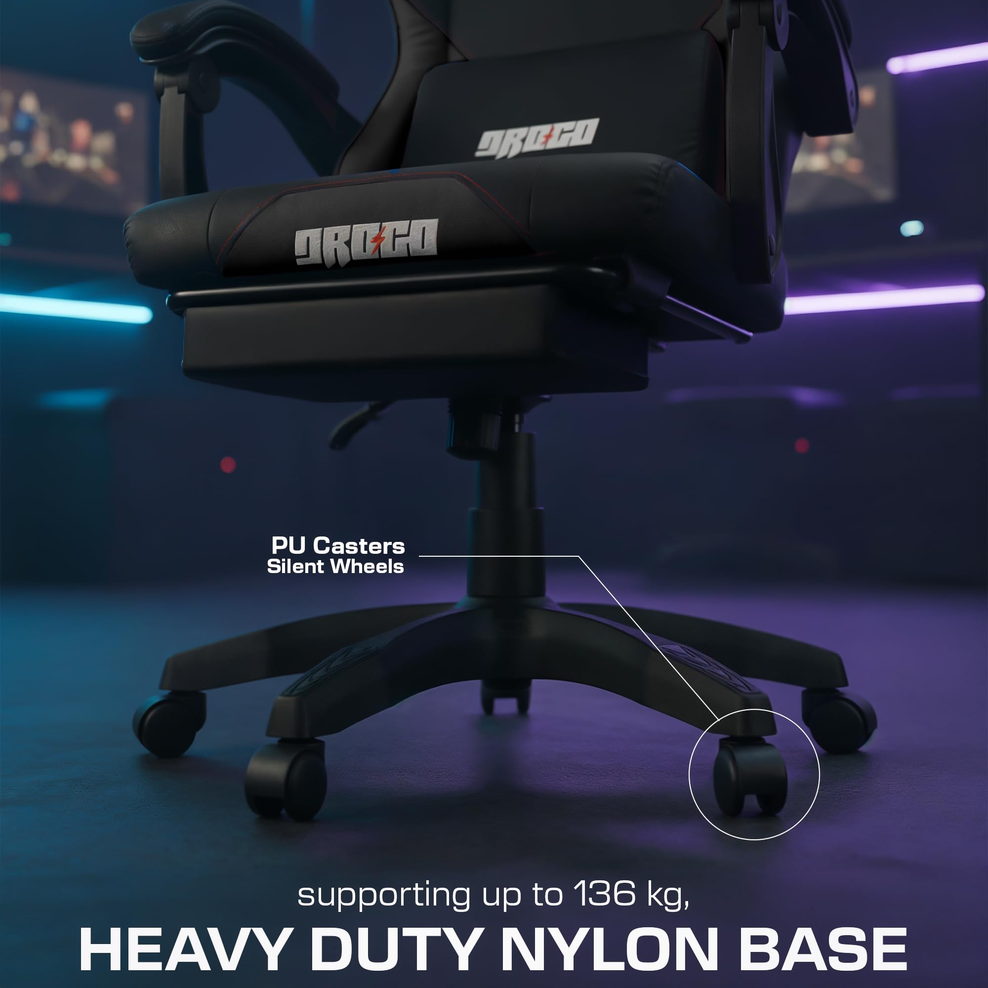 Drogo Auro X1 Ergonomic Gaming Chair with Premium PU Leather Fabric