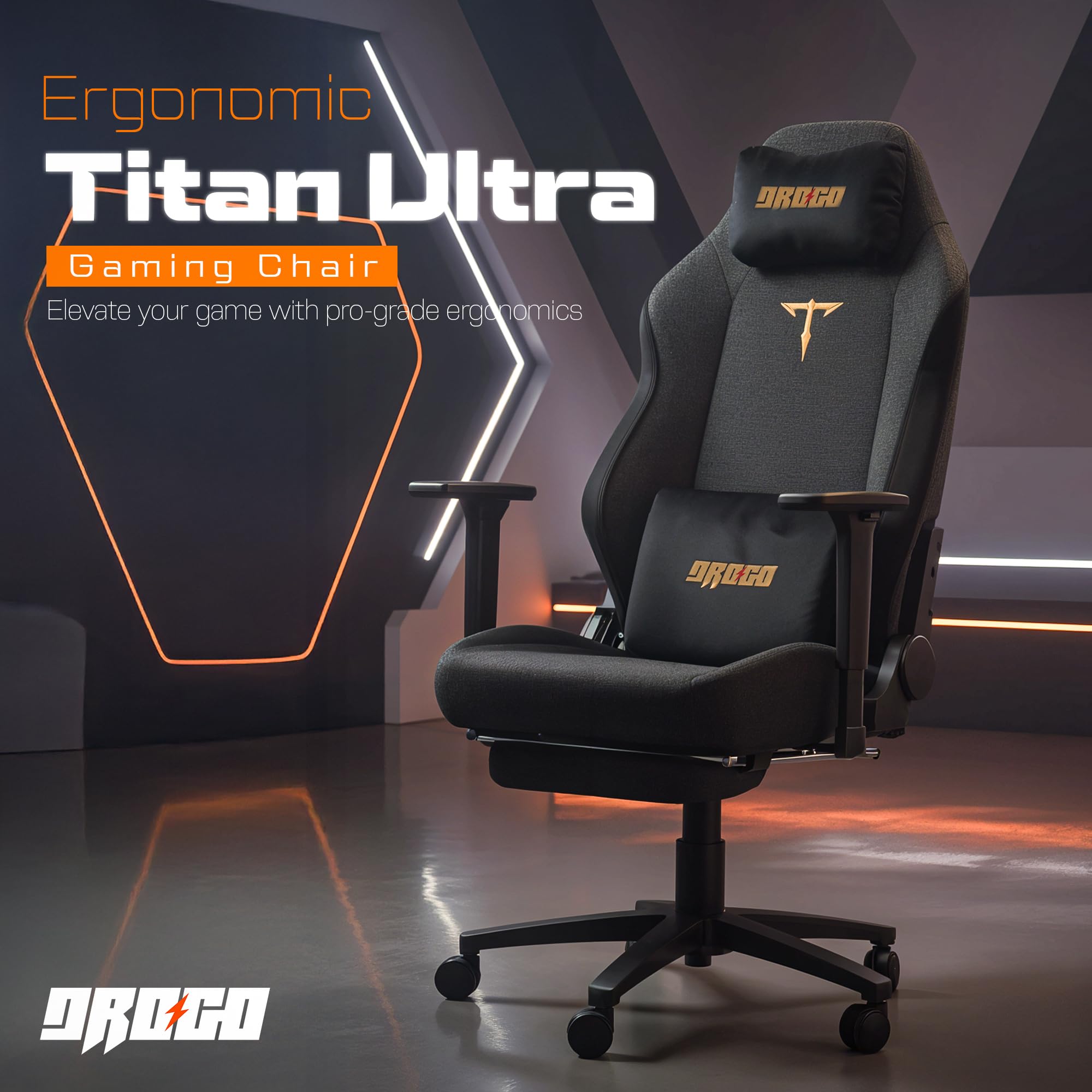 Drogo Titan Ultra Ergonomic Gaming Chair with Soft Weave Mesh Fabric