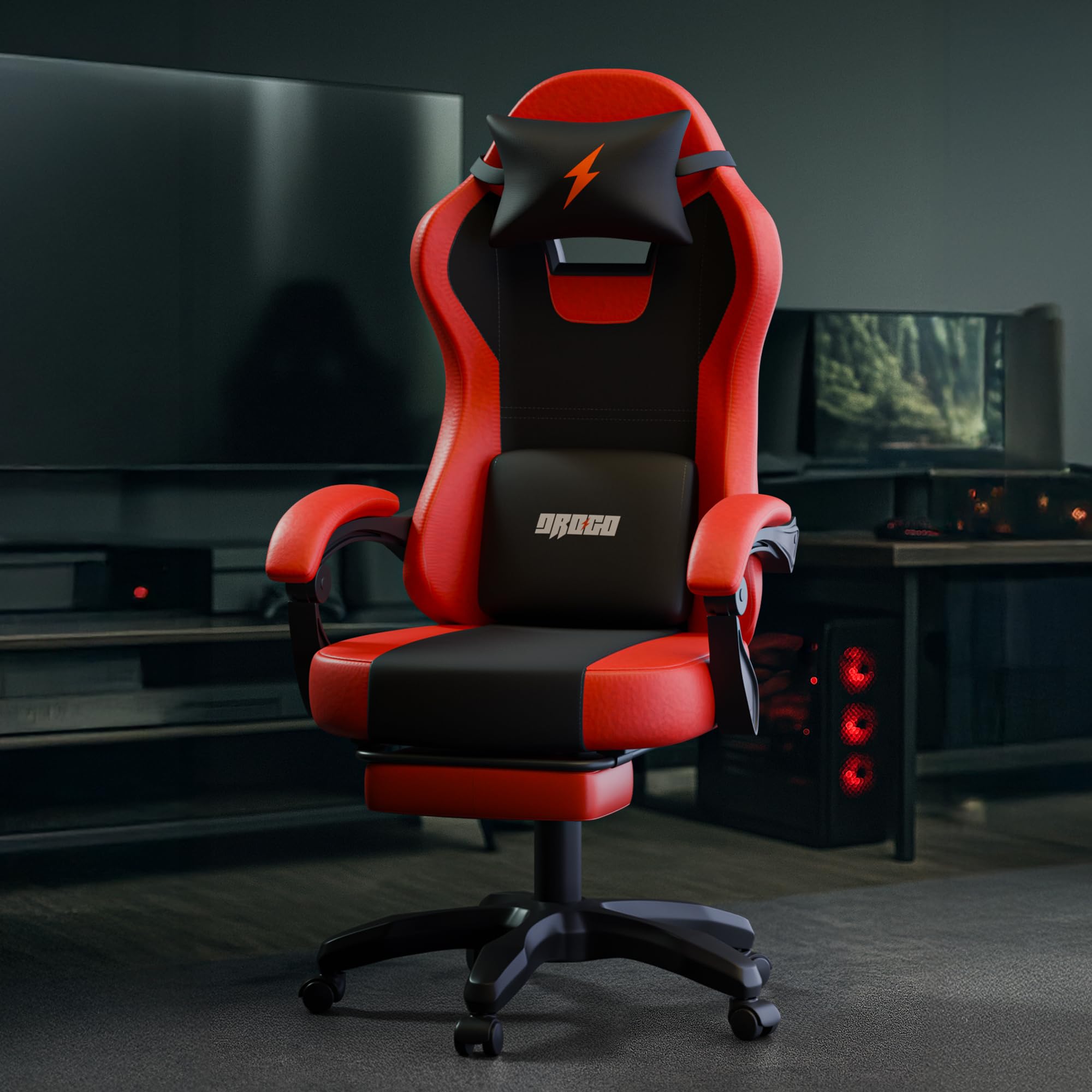 Drogo Aura Ergonomic Gaming Chair with Premium PU Leather Fabric