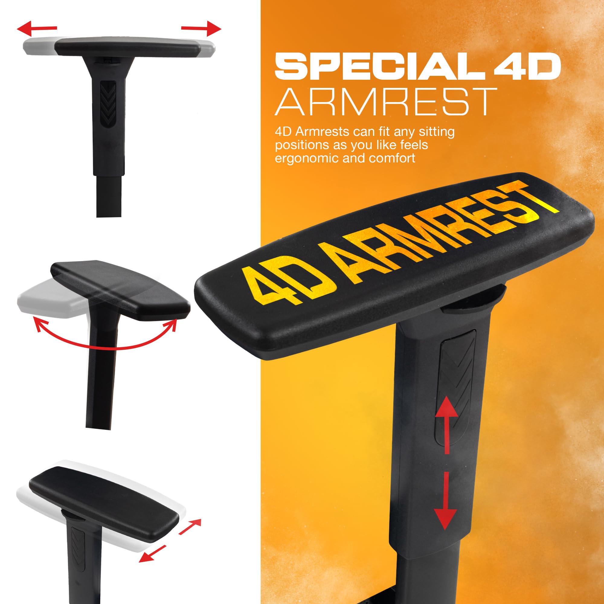 Drogo Matrix Series Multi-Purpose Ergonomic Gaming Chair with Adjustable Seat Height