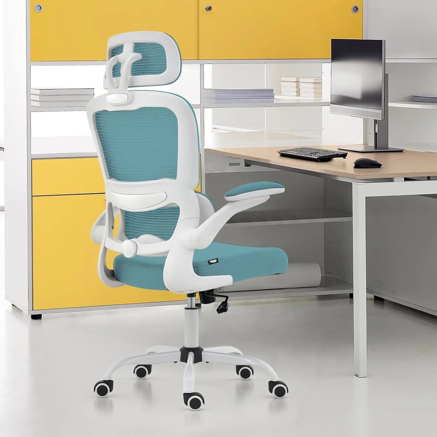 Drogo AeroFlex Ergonomic Office Chair for Work from Home, Flip-up Armrest & Recline Galaxy Incorporation