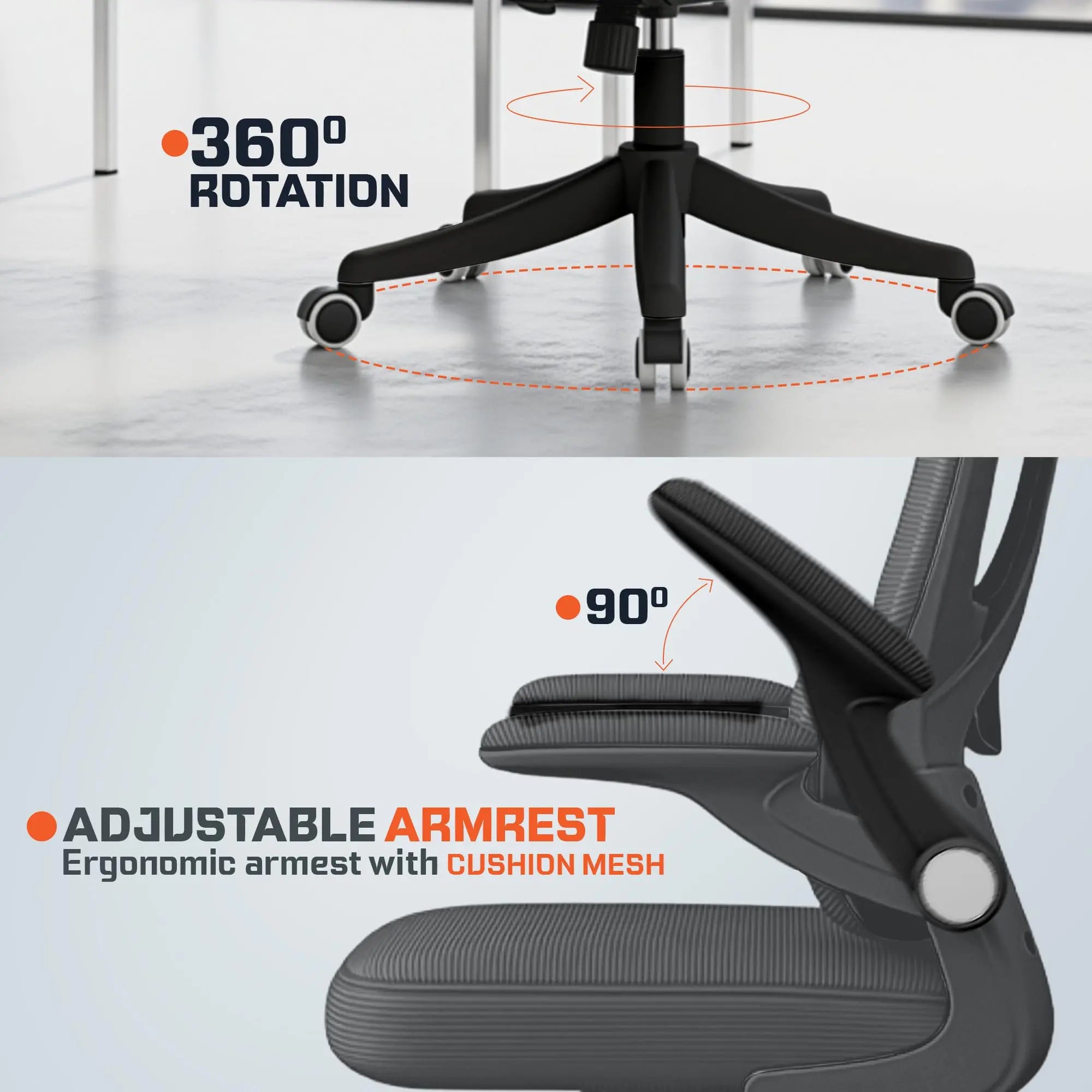Drogo ErgoFlex Pro Ergonomic Office Chair for Work from Home, Desk Chair Drogo India