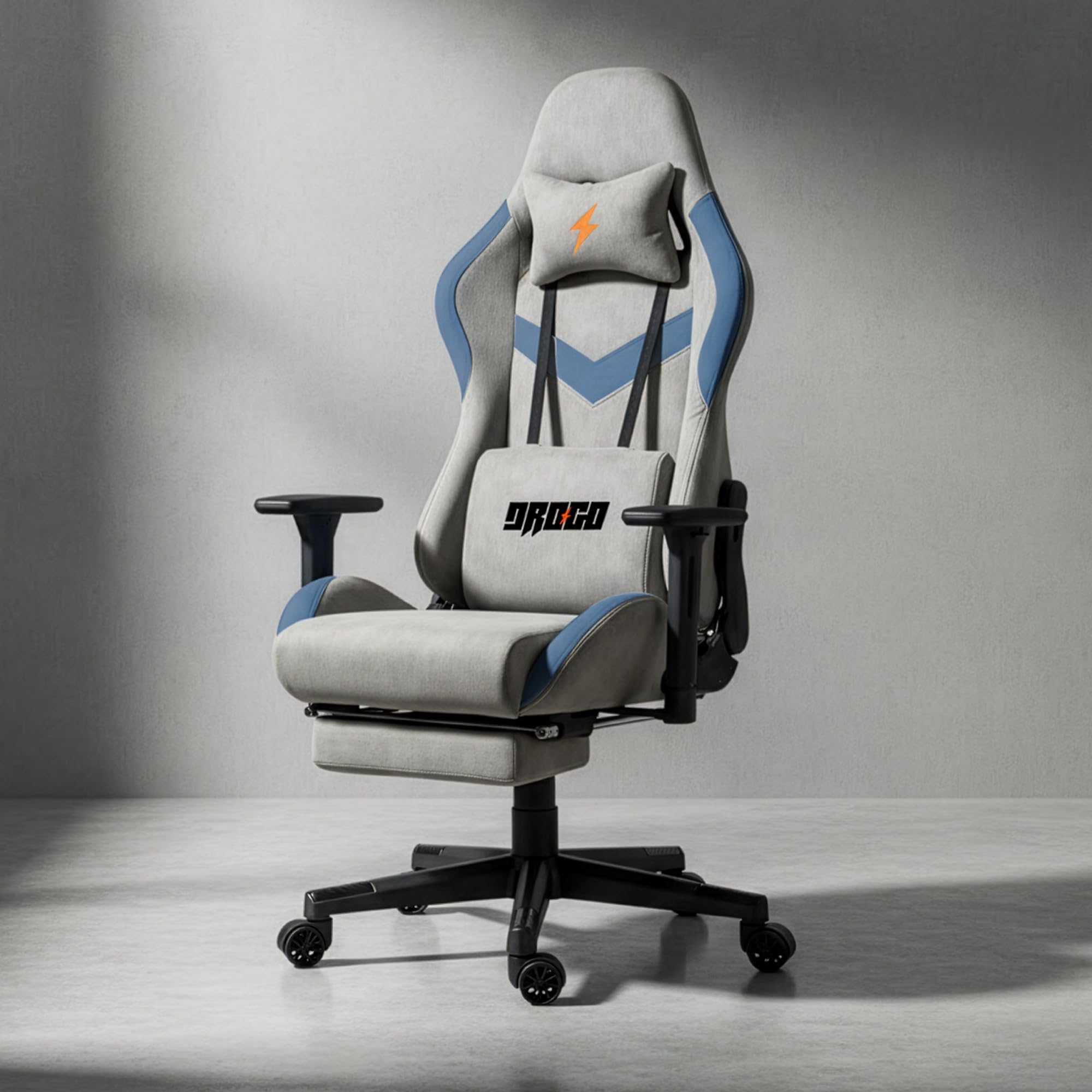 Drogo Evolved Series Ergonomic Gaming Chair With Head & Massager Lumbar Support Pillow