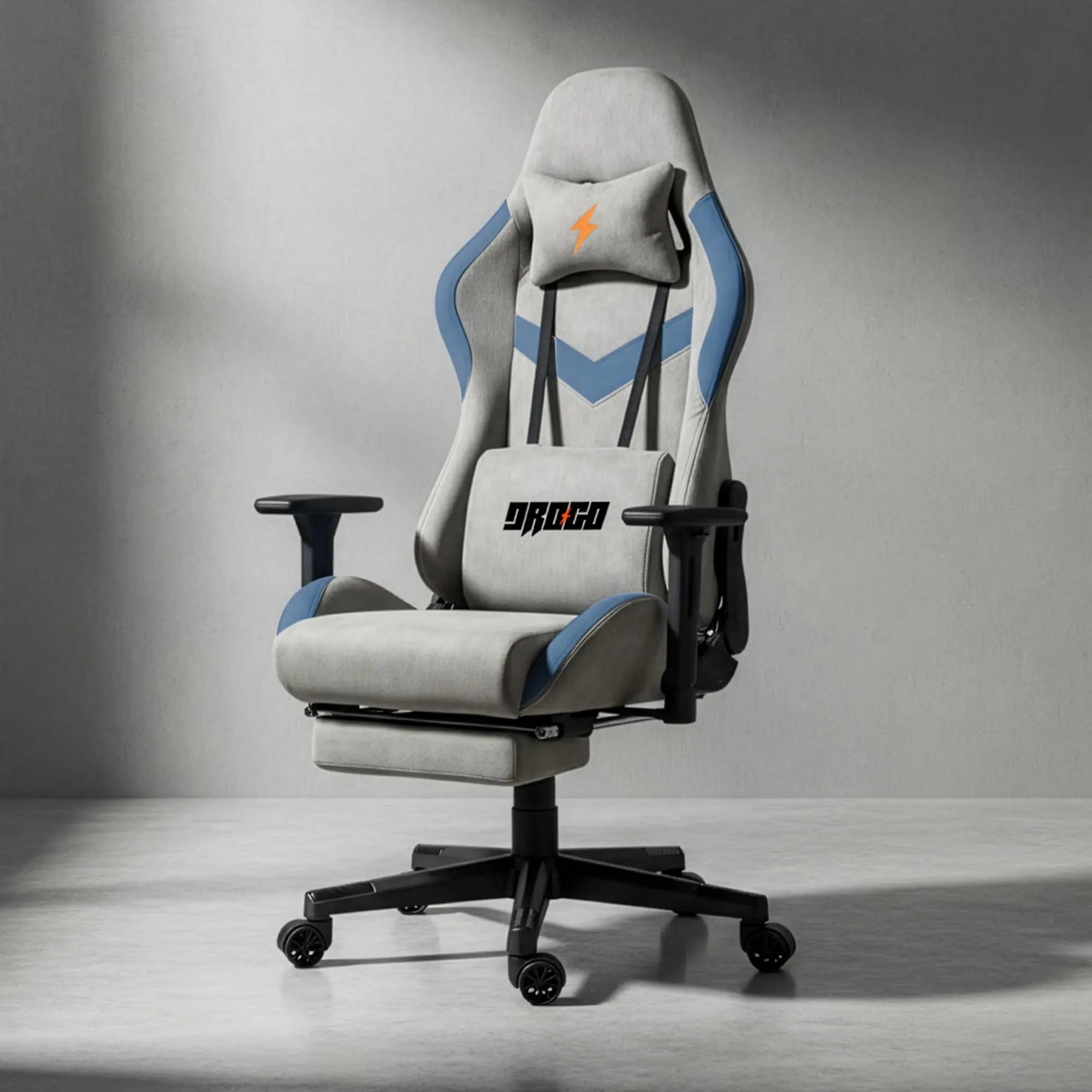 Drogo Evolved Series Ergonomic Gaming Chair With Head & Massager Lumbar Support Pillow Galaxy Incorporation