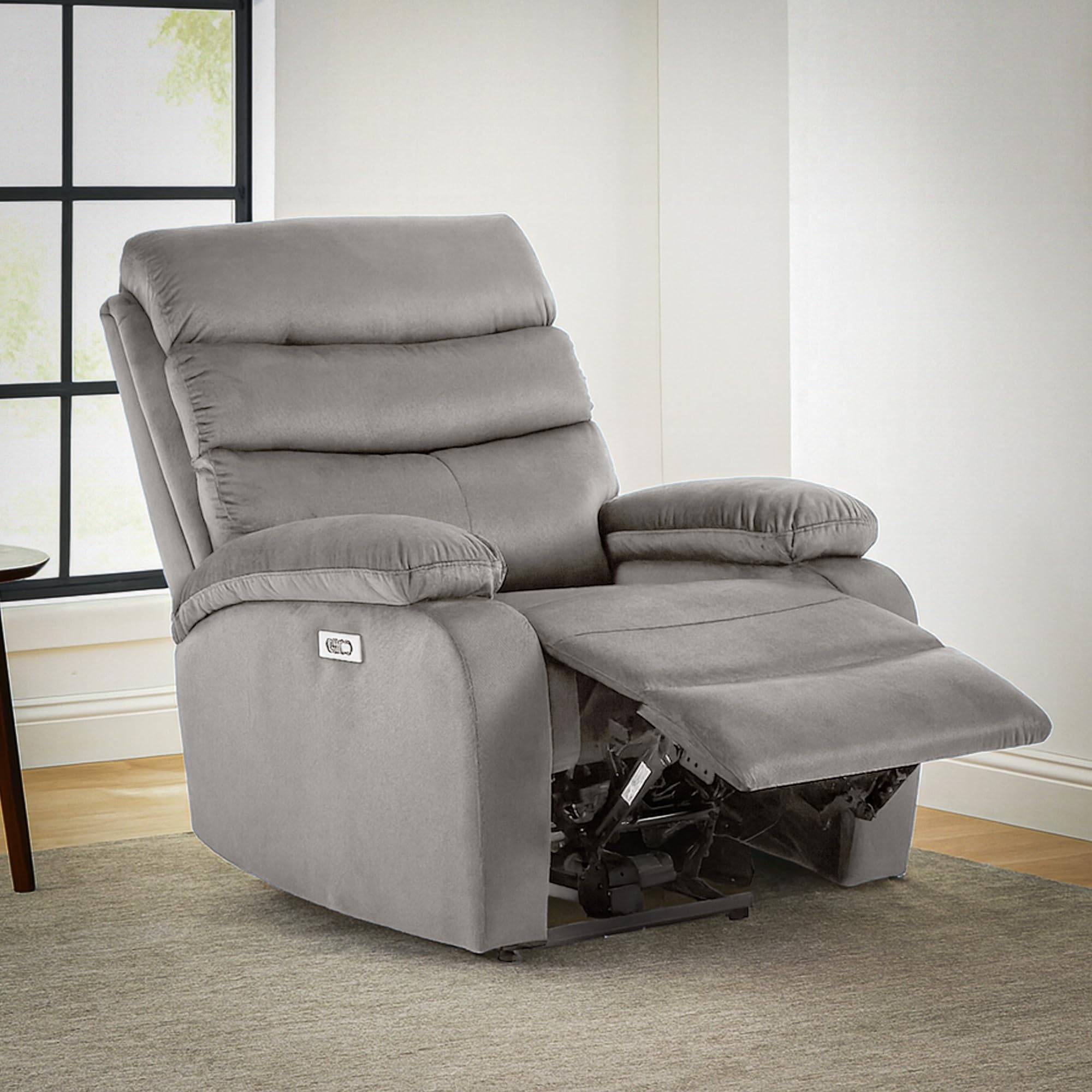 Drogo Valerium Electric Motorised 1 Seater Recliner Sofa with Rapid Recline Technology