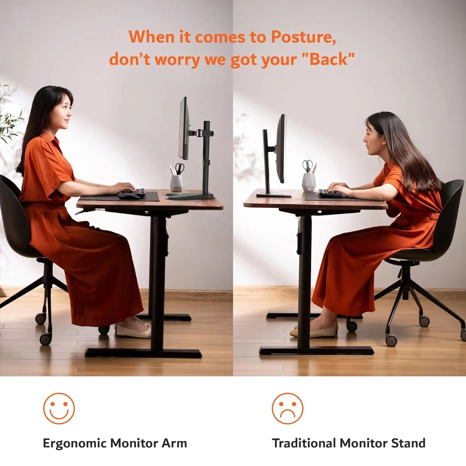 Drogo Single Monitor Desk Mount Height-Adjustable Heavy-Duty Arm Cable Management Drogo India