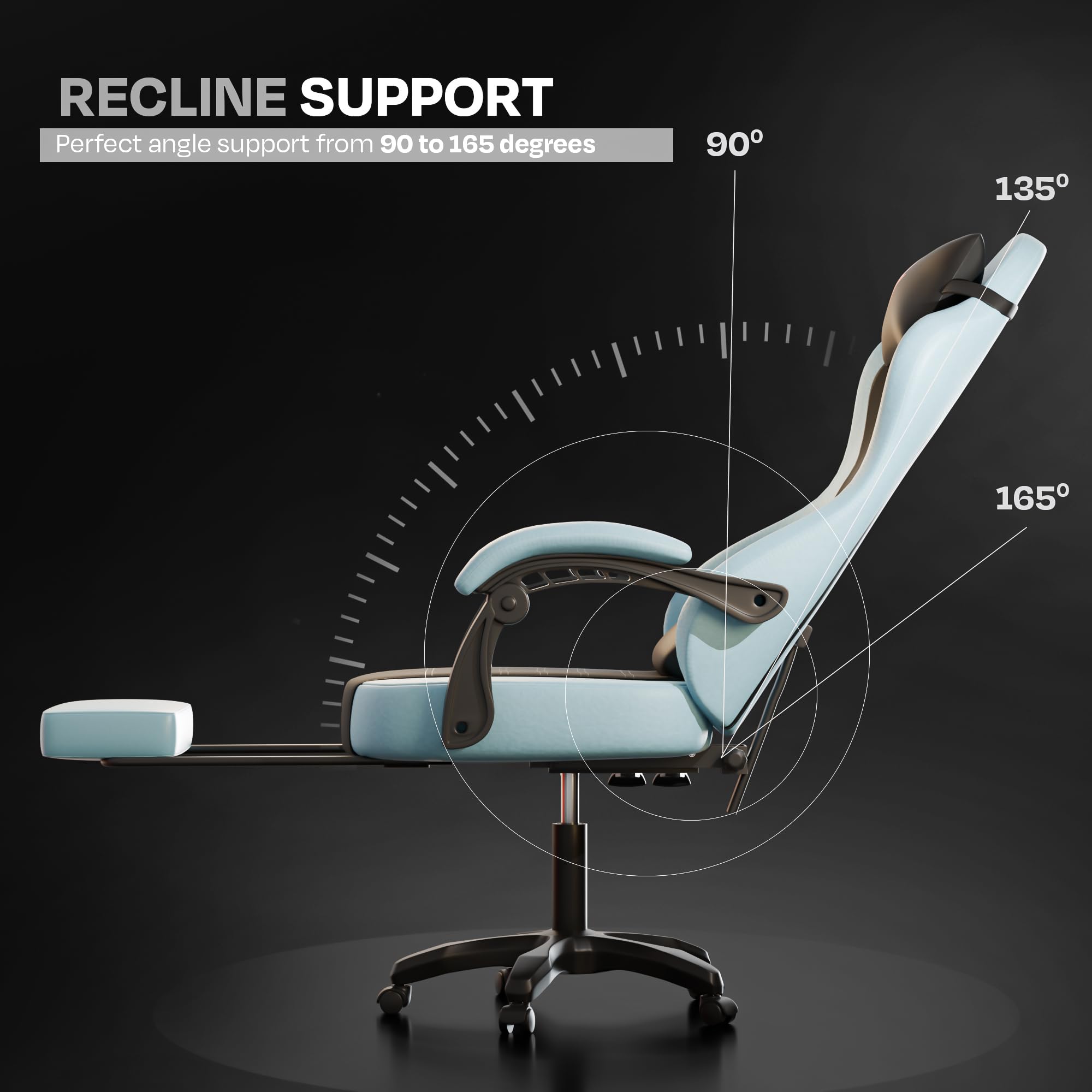 Drogo Aura Ergonomic Gaming Chair with Premium PU Leather Fabric
