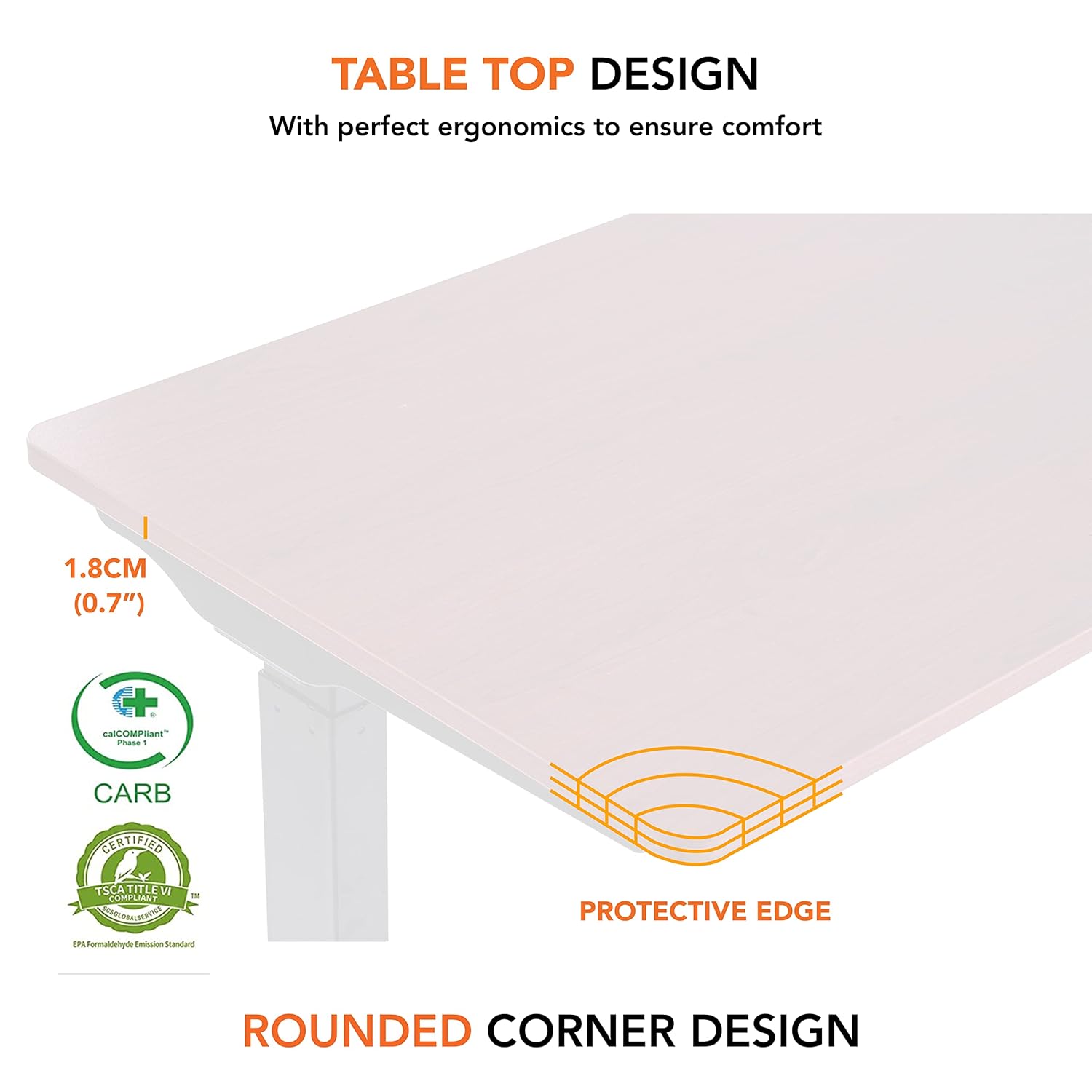 Drogo Artidesk Series Electric Height Adjustable Table Diy, Sit Stand Gaming Desk 110X60Cm - White