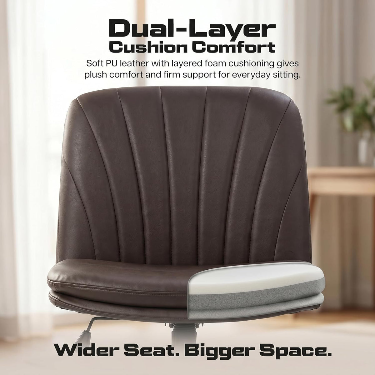 Zen Cross Legged Chair for Work from Home (Beige)