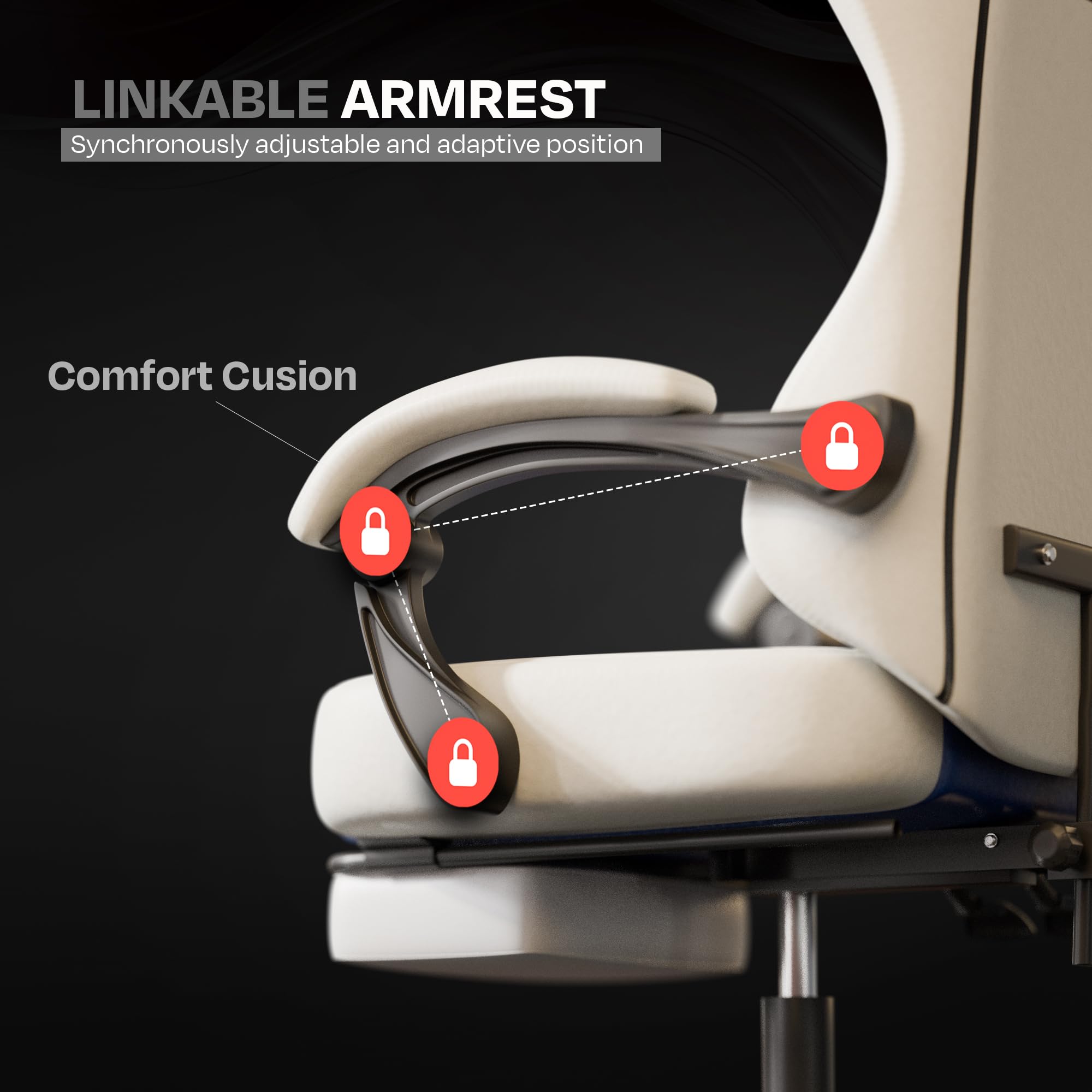 Drogo Aura Ergonomic Gaming Chair with Premium PU Leather Fabric