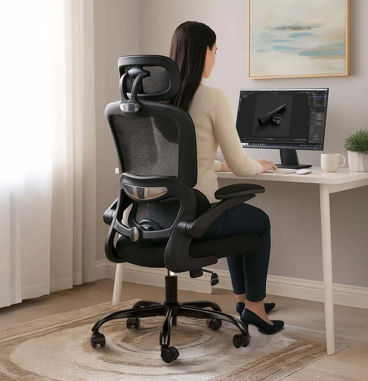 Discover Office Chair for Work from Home Setup Adjustable High