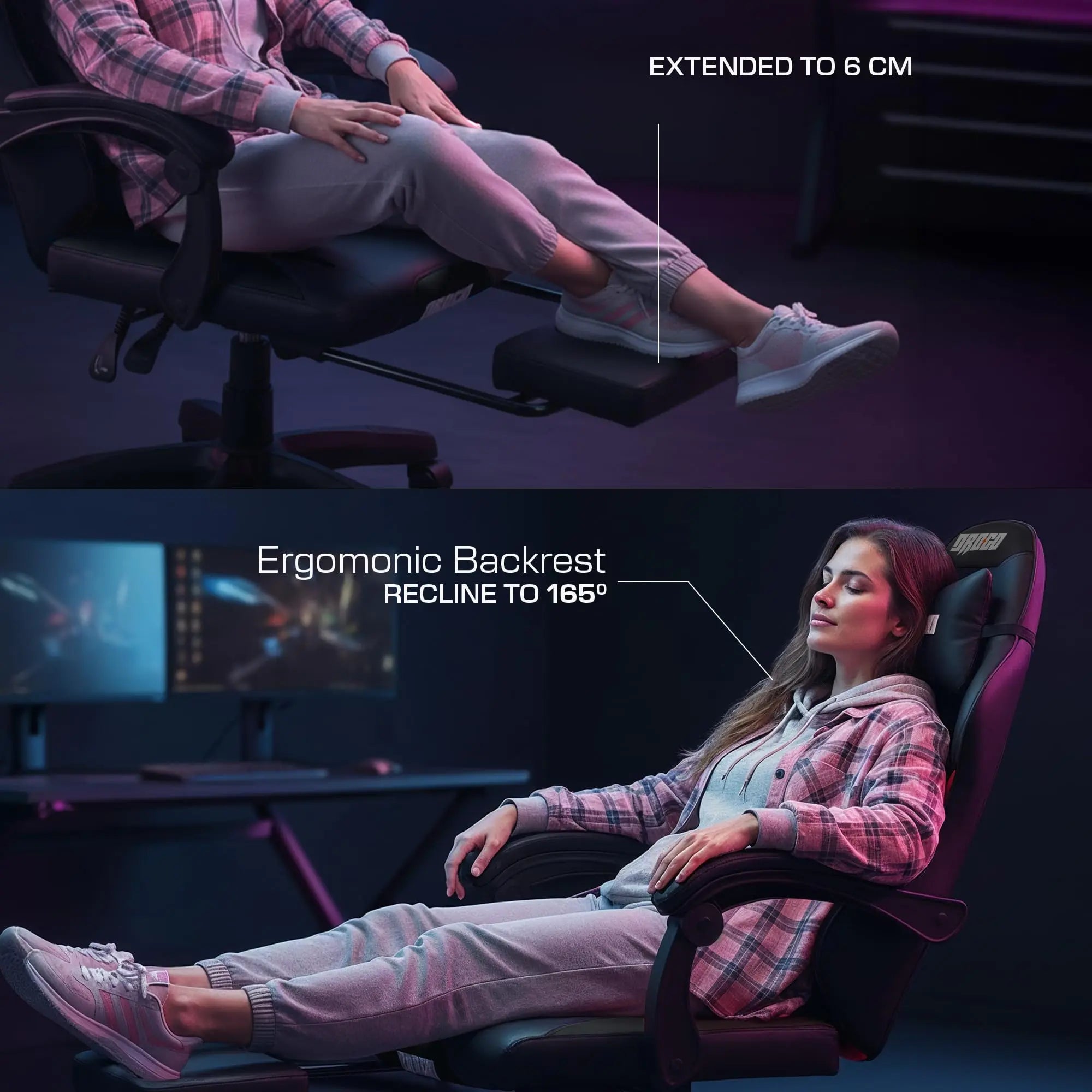 Drogo Auro X1 Ergonomic Gaming Chair with Premium PU Leather Fabric Drogo India