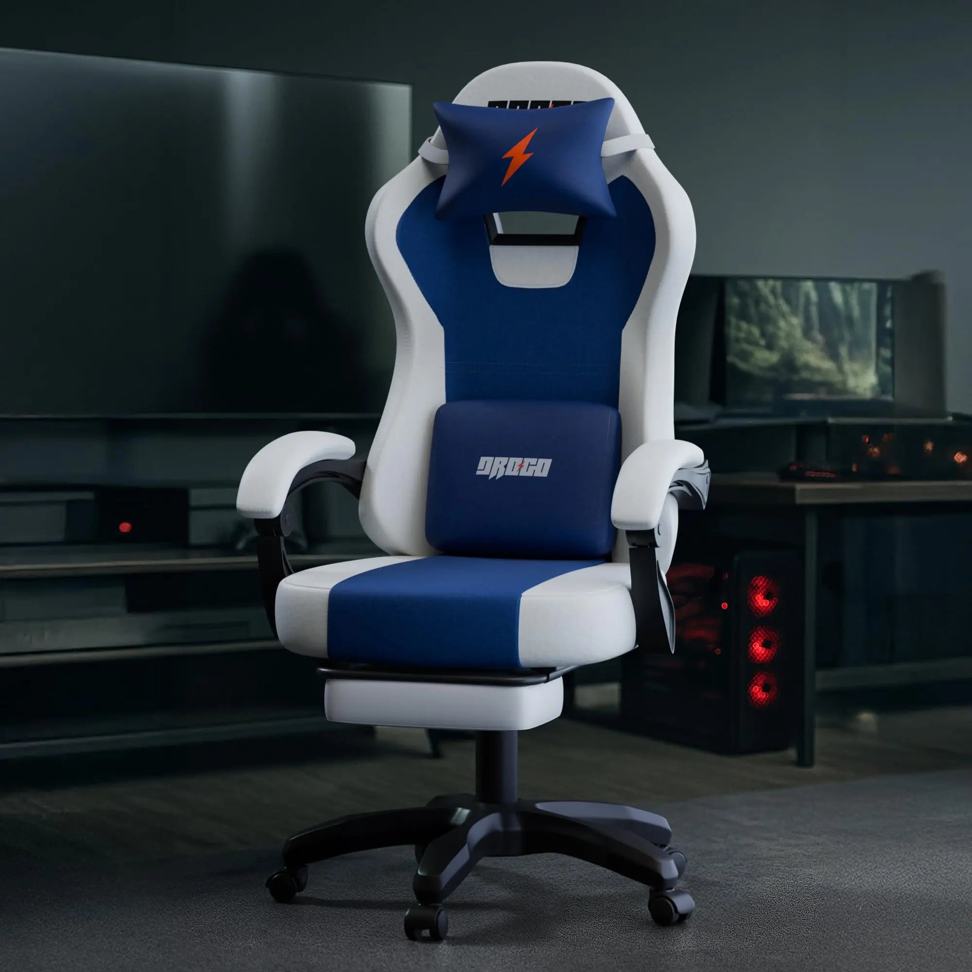 Drogo Aura Ergonomic Gaming Chair with Premium PU Leather Fabric Drogo India