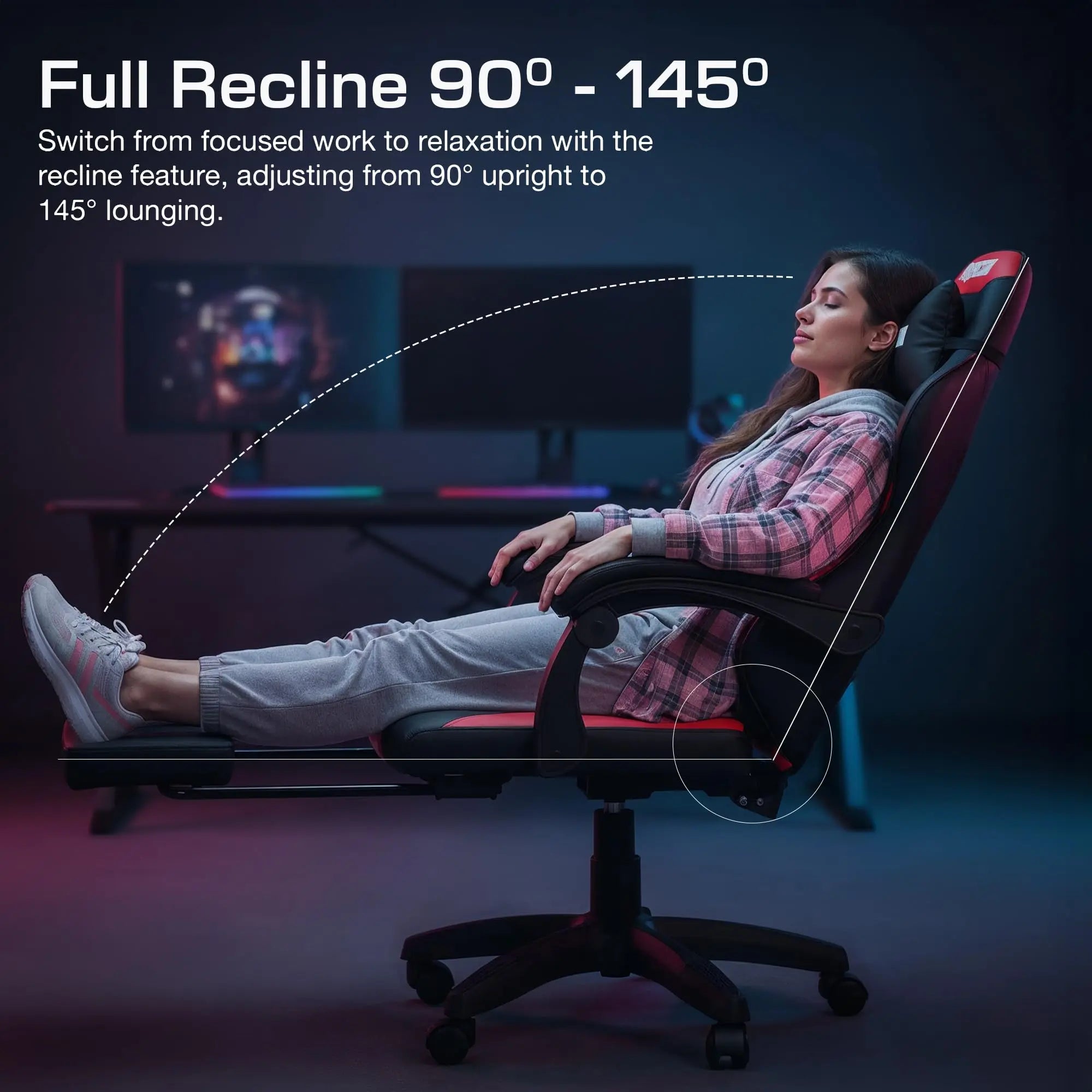 Drogo Auro X1 Ergonomic Gaming Chair with Premium PU Leather Fabric Drogo India