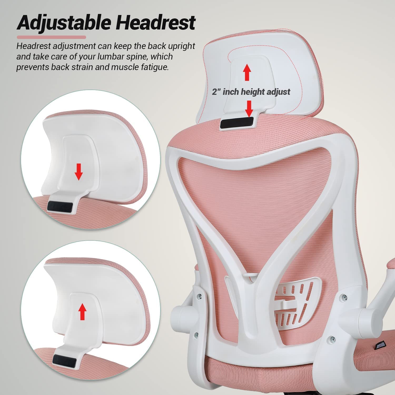 Drogo Marshal Pro Premium Ergonomic Office Chair for Work from Home, Flip-up Armrest