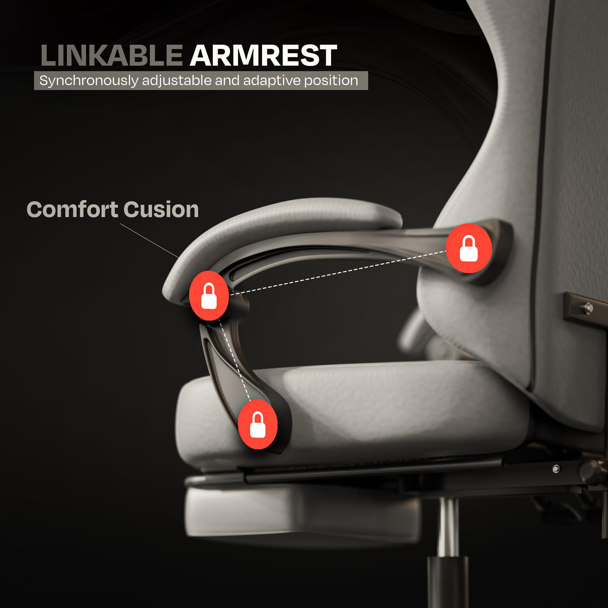 Drogo Aura Ergonomic Gaming Chair with Premium PU Leather Fabric
