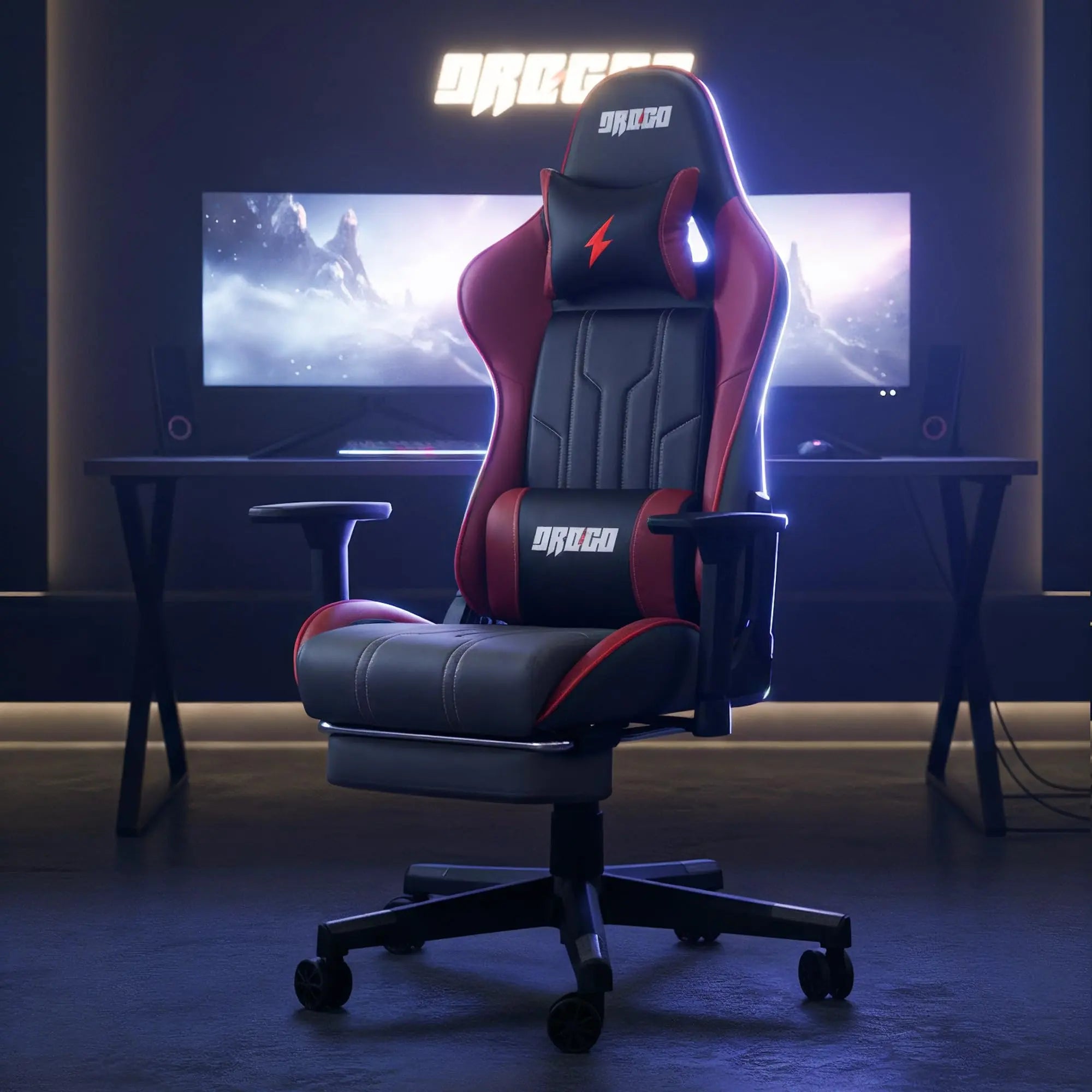 Drogo Wrath Pro Ergonomic Gaming Chair with Adjustable Seat, PU Leather Drogo India