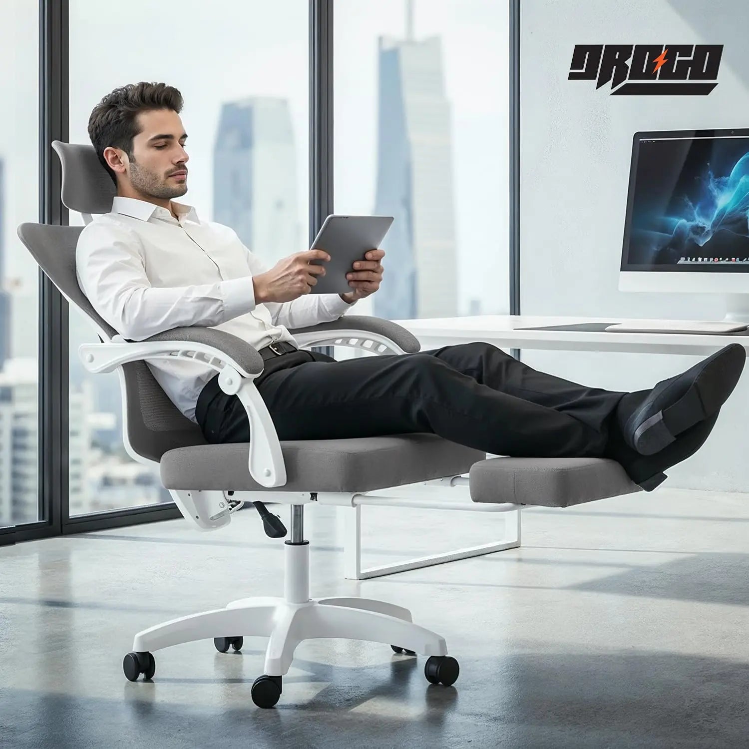 Drogo Flexo Ergonomic Office Chair For Work From Home With Breathable Mesh Drogo Ergonomics