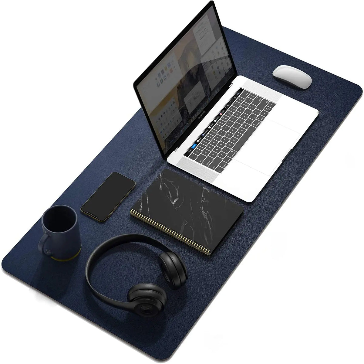 Drogo Dual-Sided Vegan Leather Mouse Pad Desk Mat for Office Desk Accessories/Gaming (90x45cm) Galaxy Incorporation
