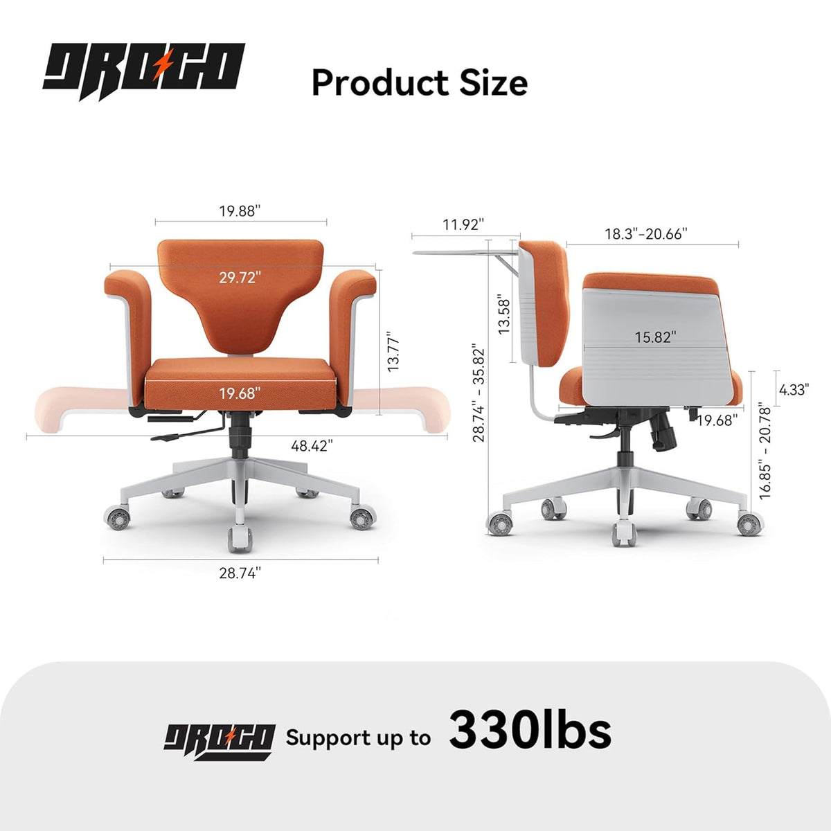 Freedom-X Multi-Position Cross Legged Office Chair (Grey)