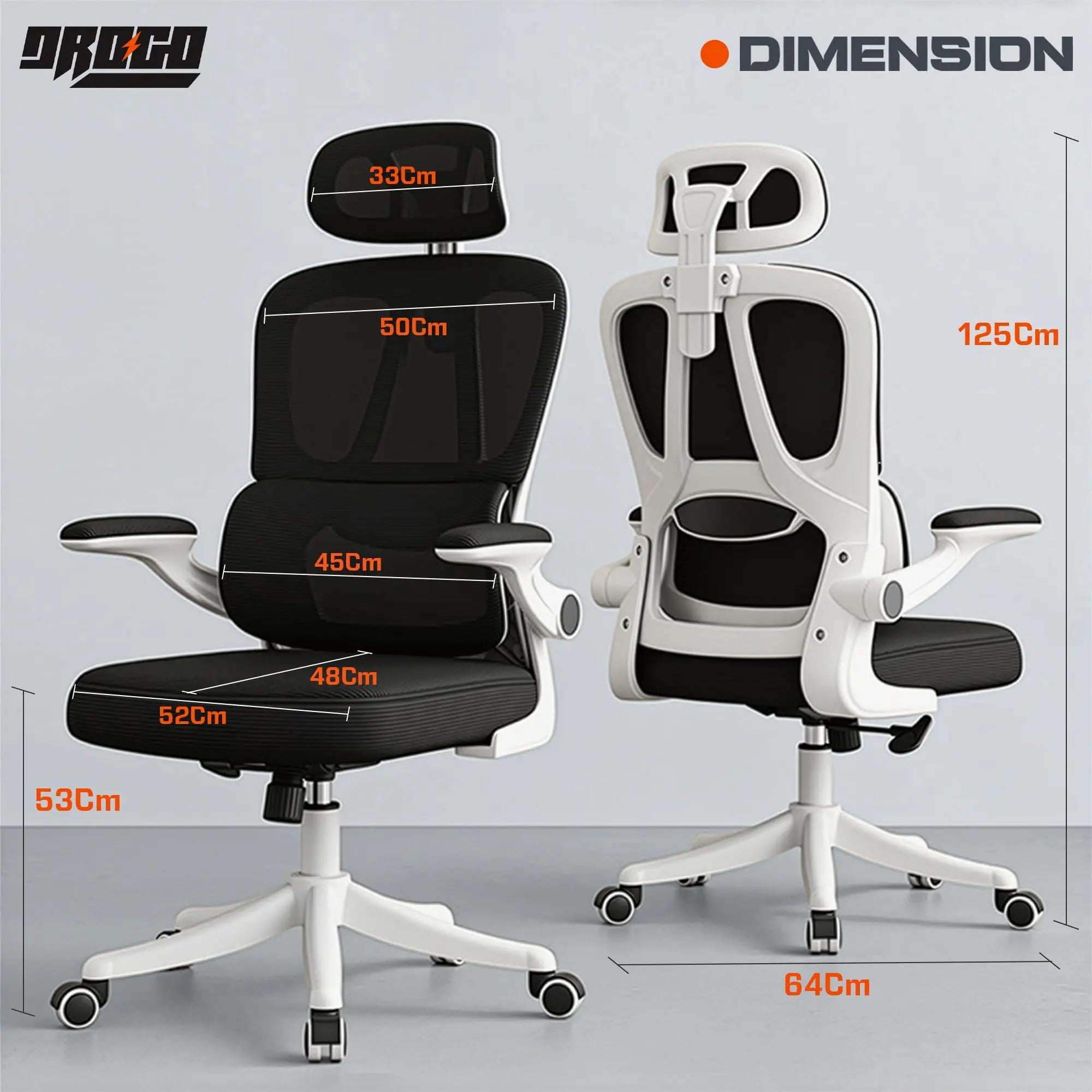 Drogo ErgoFlex Pro Ergonomic Office Chair for Work from Home, Desk Chair Drogo India