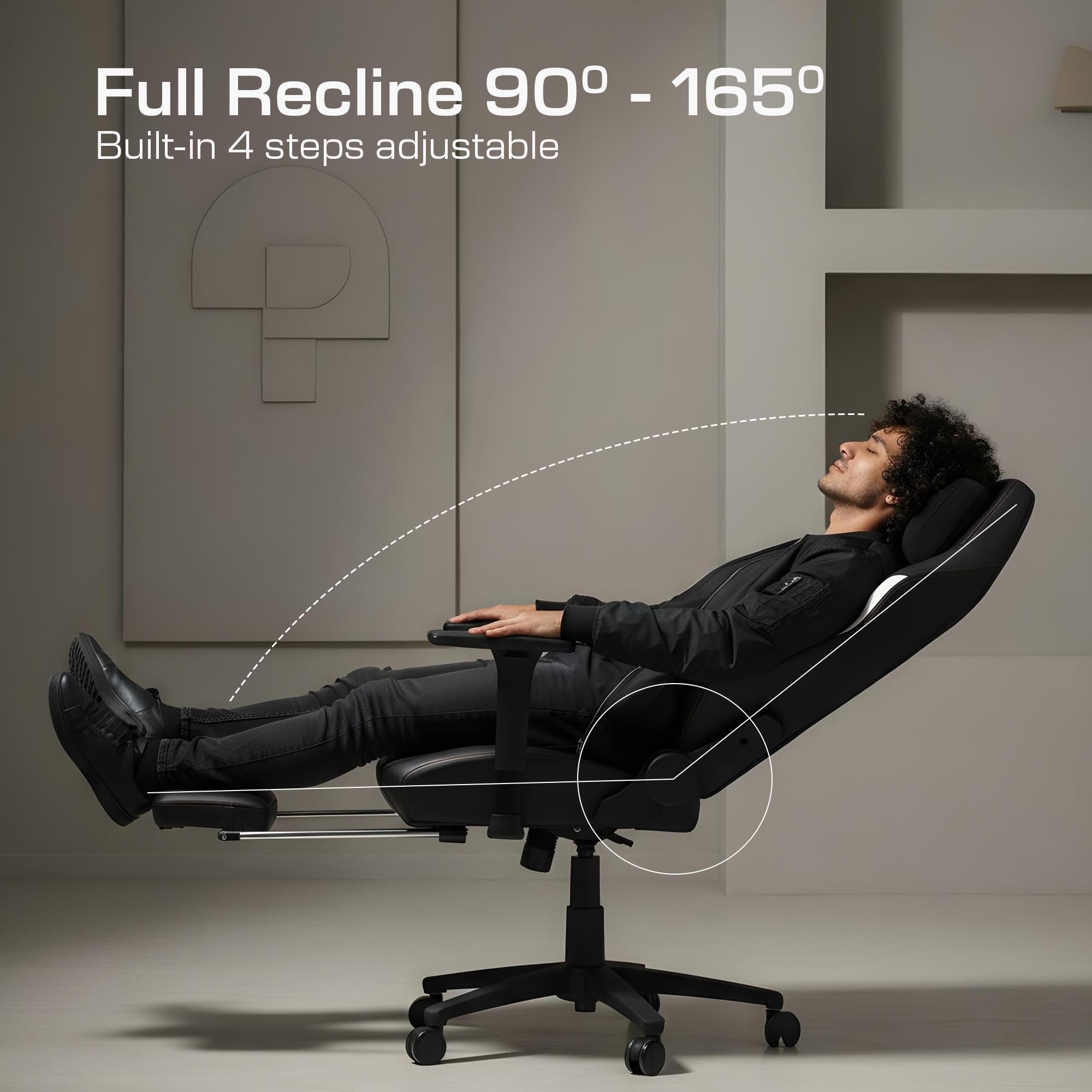 Drogo Titan Leto Ergonomic Gaming Chair with Hybrid Leatherette Fabric