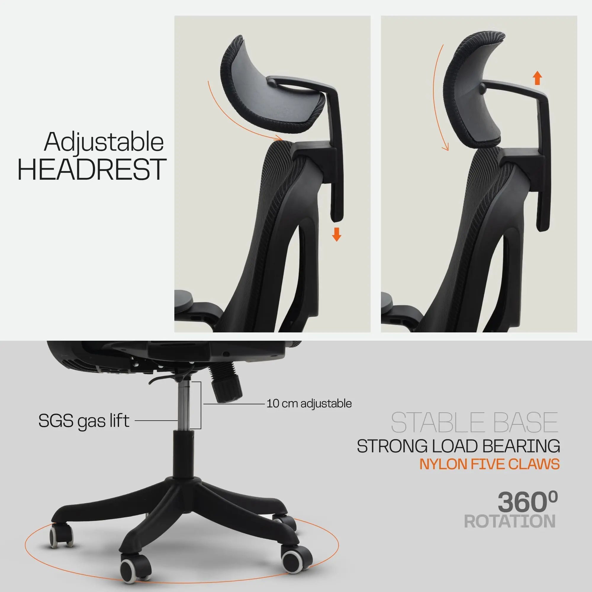 Drogo ComfortFlex Premium Ergonomic Office Chair for Work from Home Galaxy Incorporation