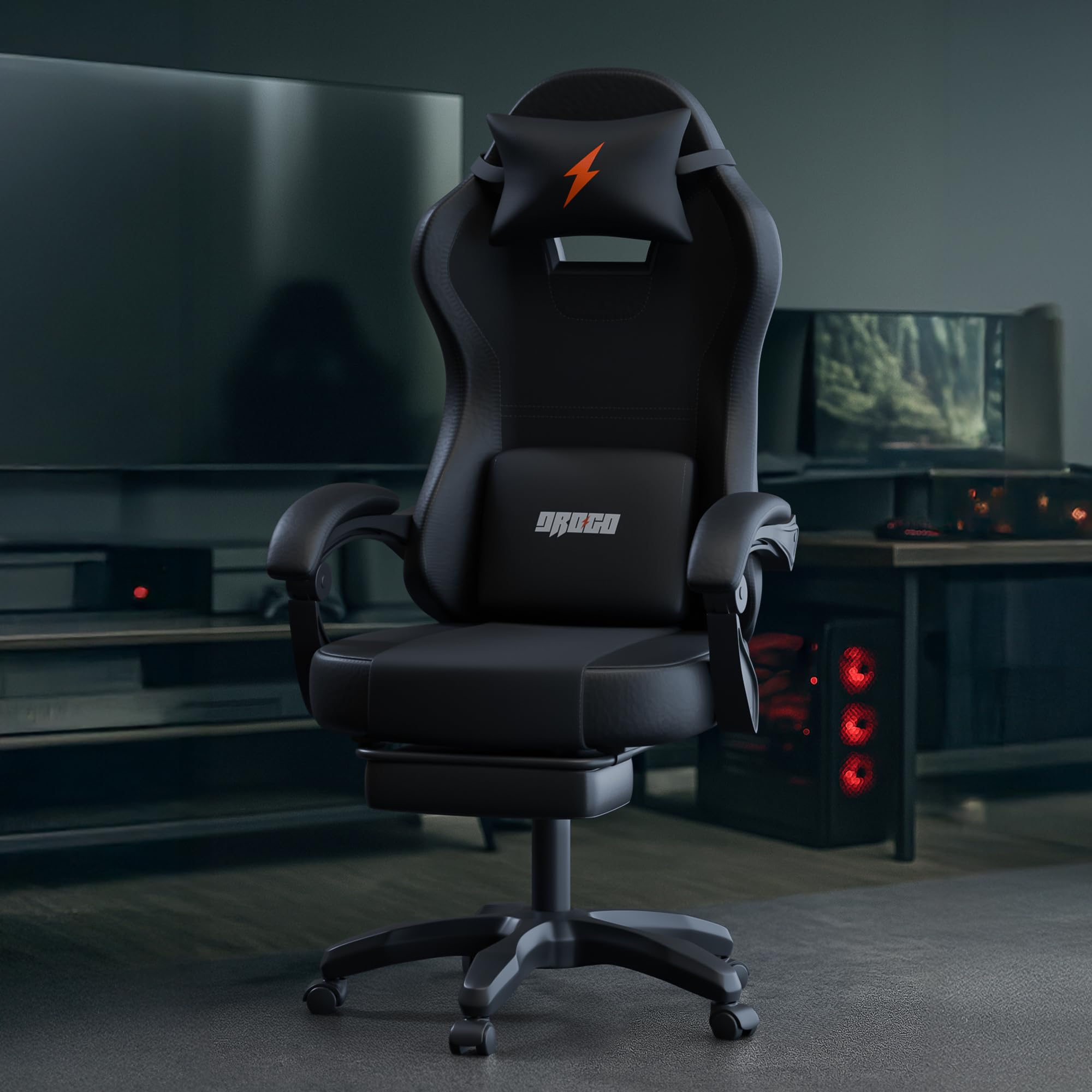 Drogo Aura Ergonomic Gaming Chair with Premium PU Leather Fabric