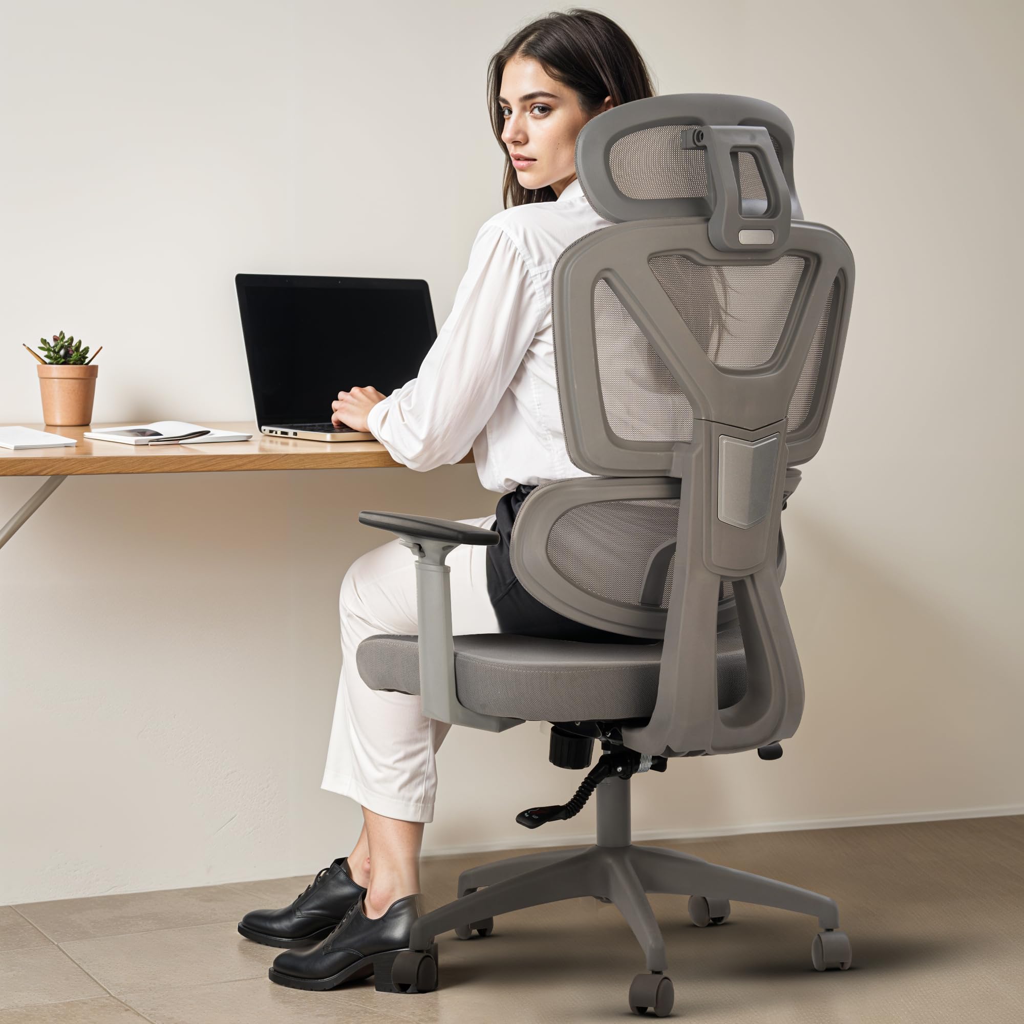 Drogo FlexY Series Ergonomic Office Mesh Chair with Armrest