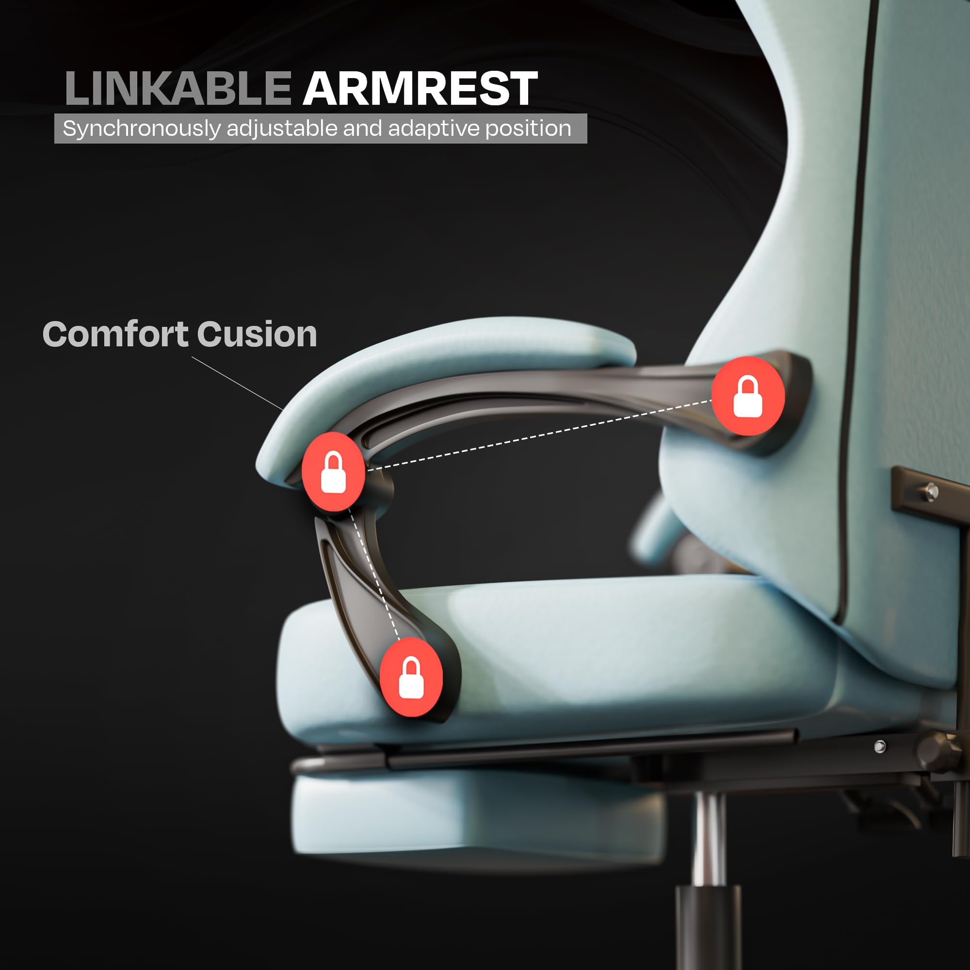 Drogo Aura Ergonomic Gaming Chair with Premium PU Leather Fabric
