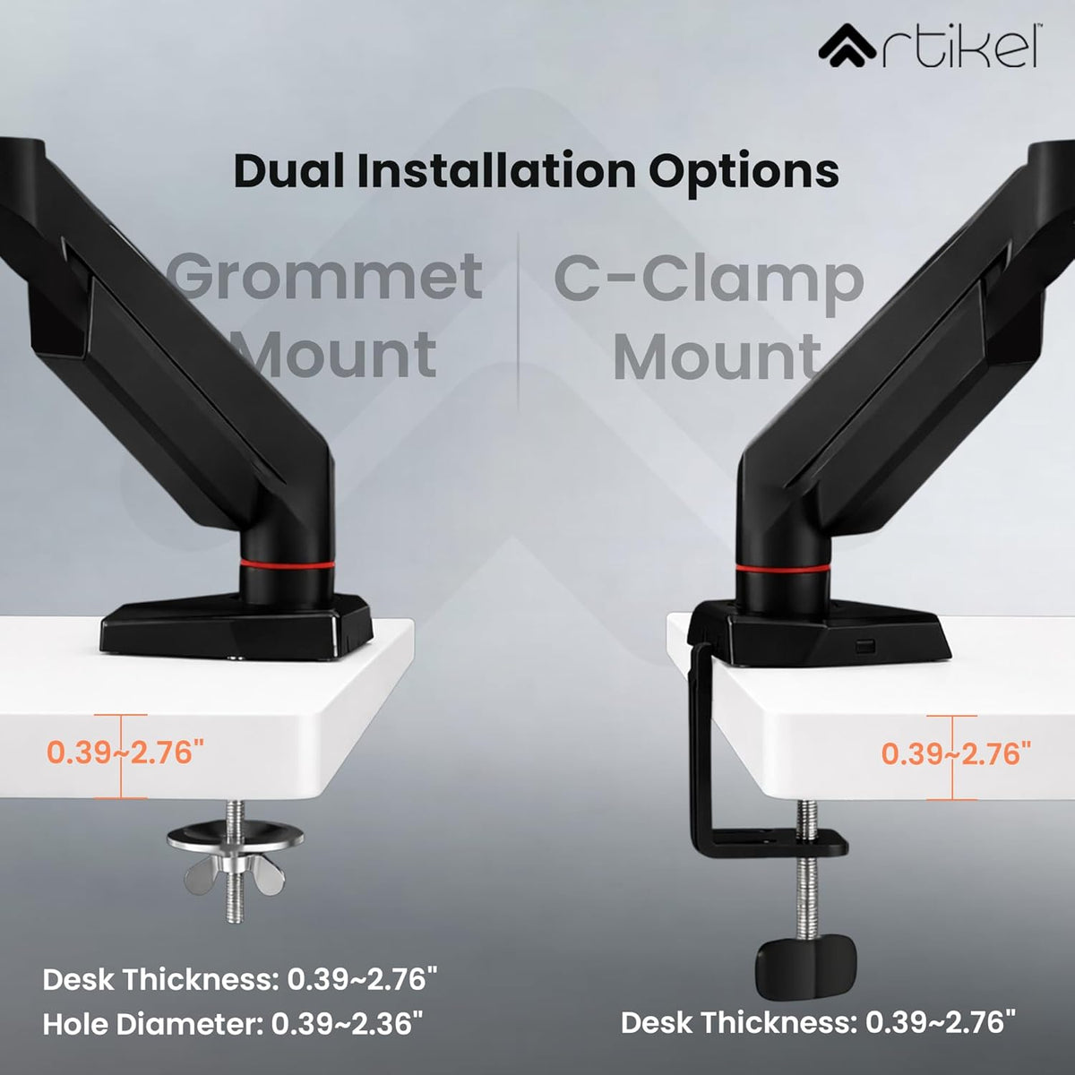 Drogo Armour Monitor Stand for Desk Mount Adjustable Spring Drogo