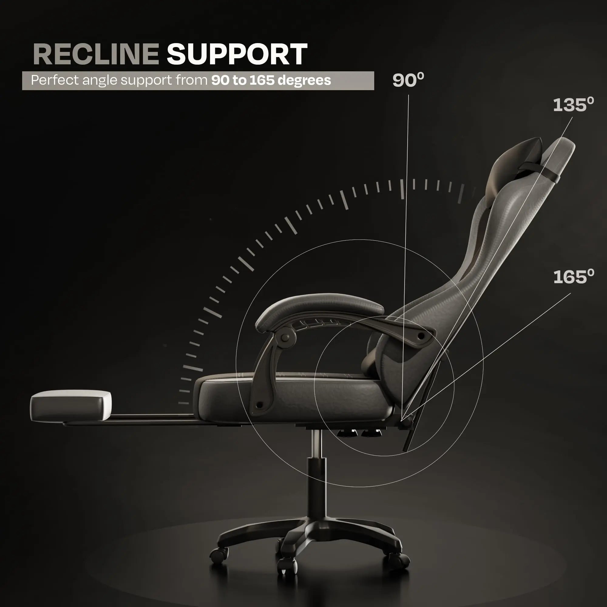 Drogo Aura Ergonomic Gaming Chair with Premium PU Leather Fabric Drogo India
