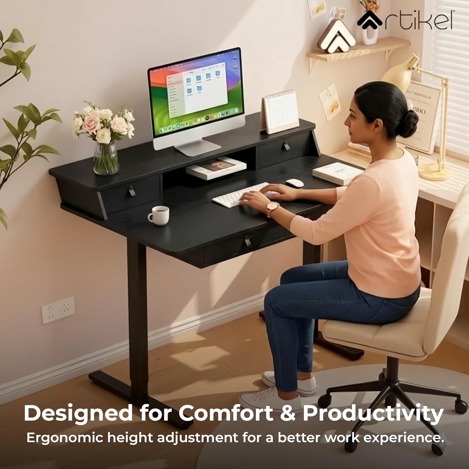 Drogo Valor Electric Height Adjustable Standing Desk