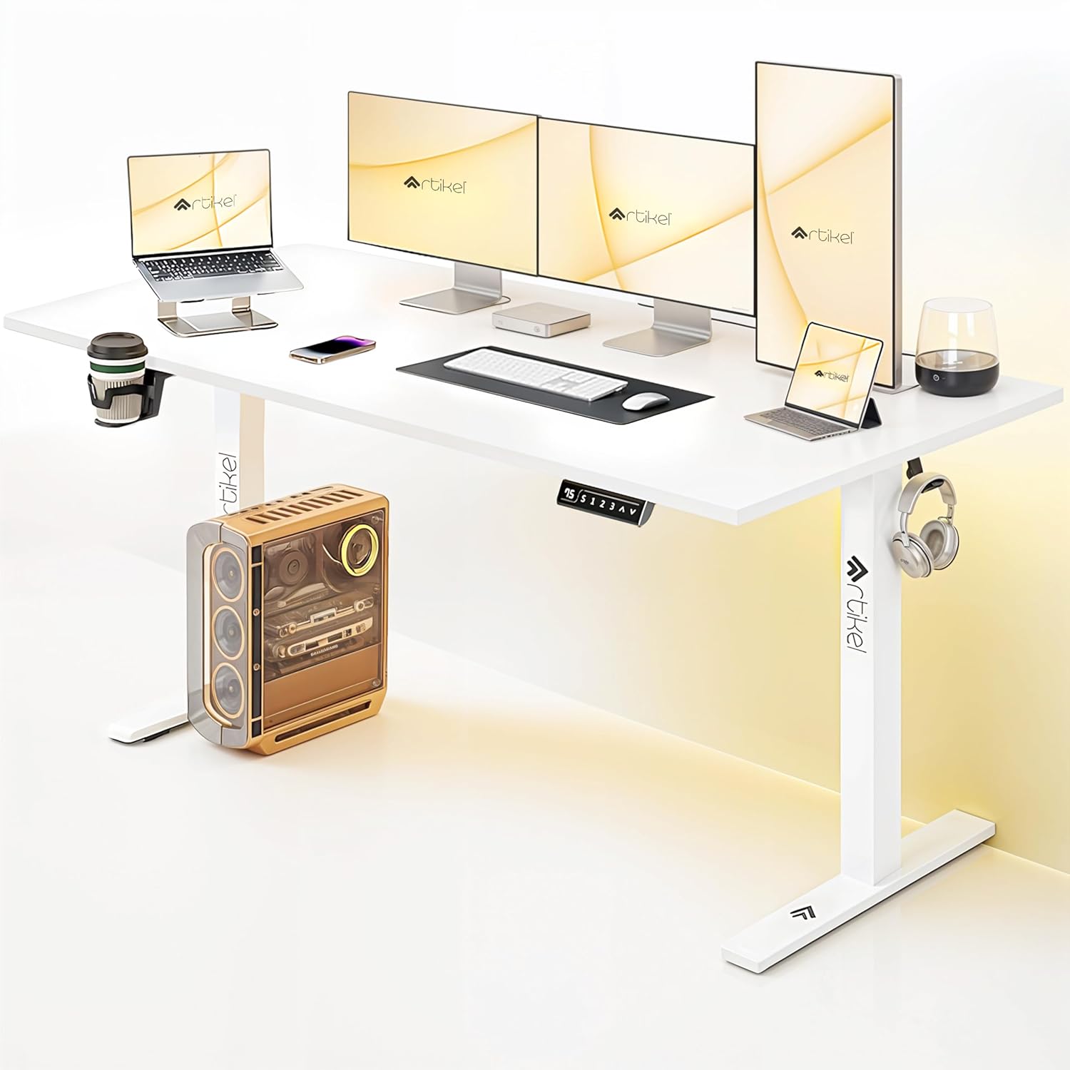 Drogo Artidesk Lite X-Large Electric Height Adjustable Table for Office & Home (160x75cm)