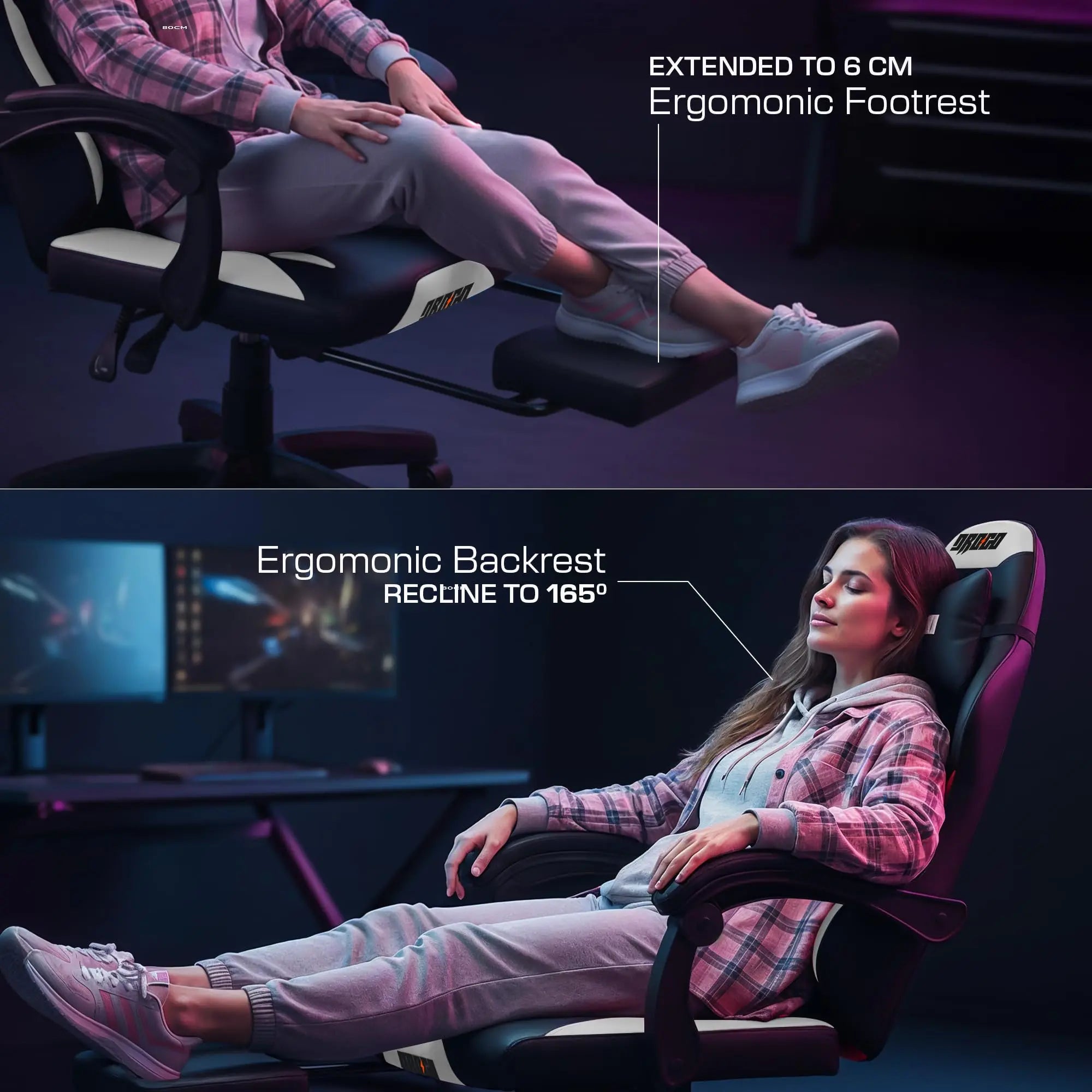 Drogo Auro X1 Ergonomic Gaming Chair with Premium PU Leather Fabric Drogo India
