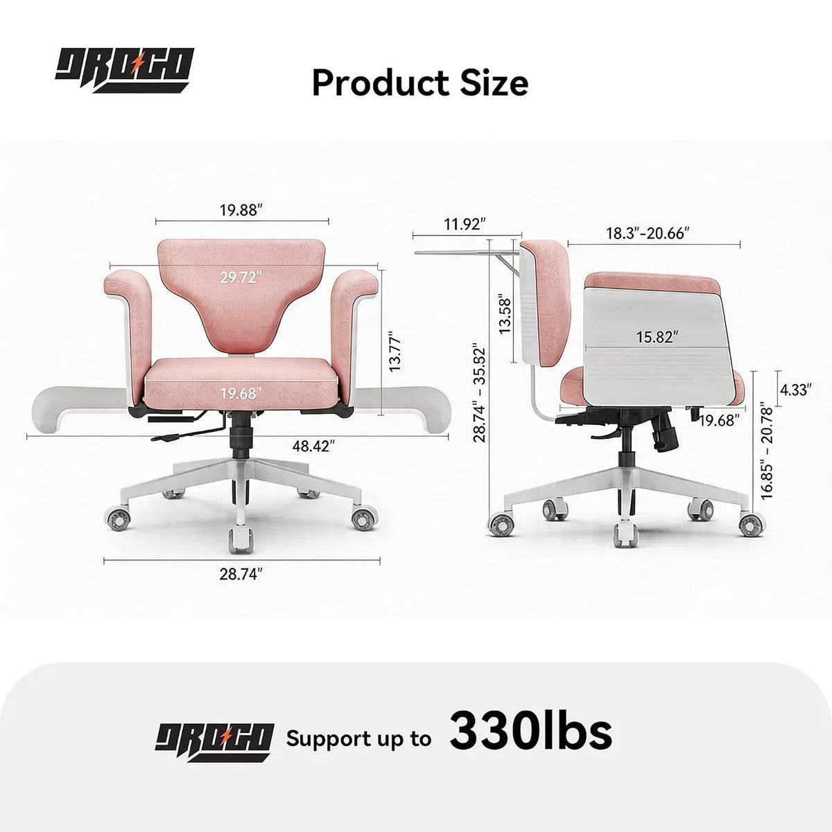 Freedom-X Multi-Position Cross Legged Office Chair (Grey)