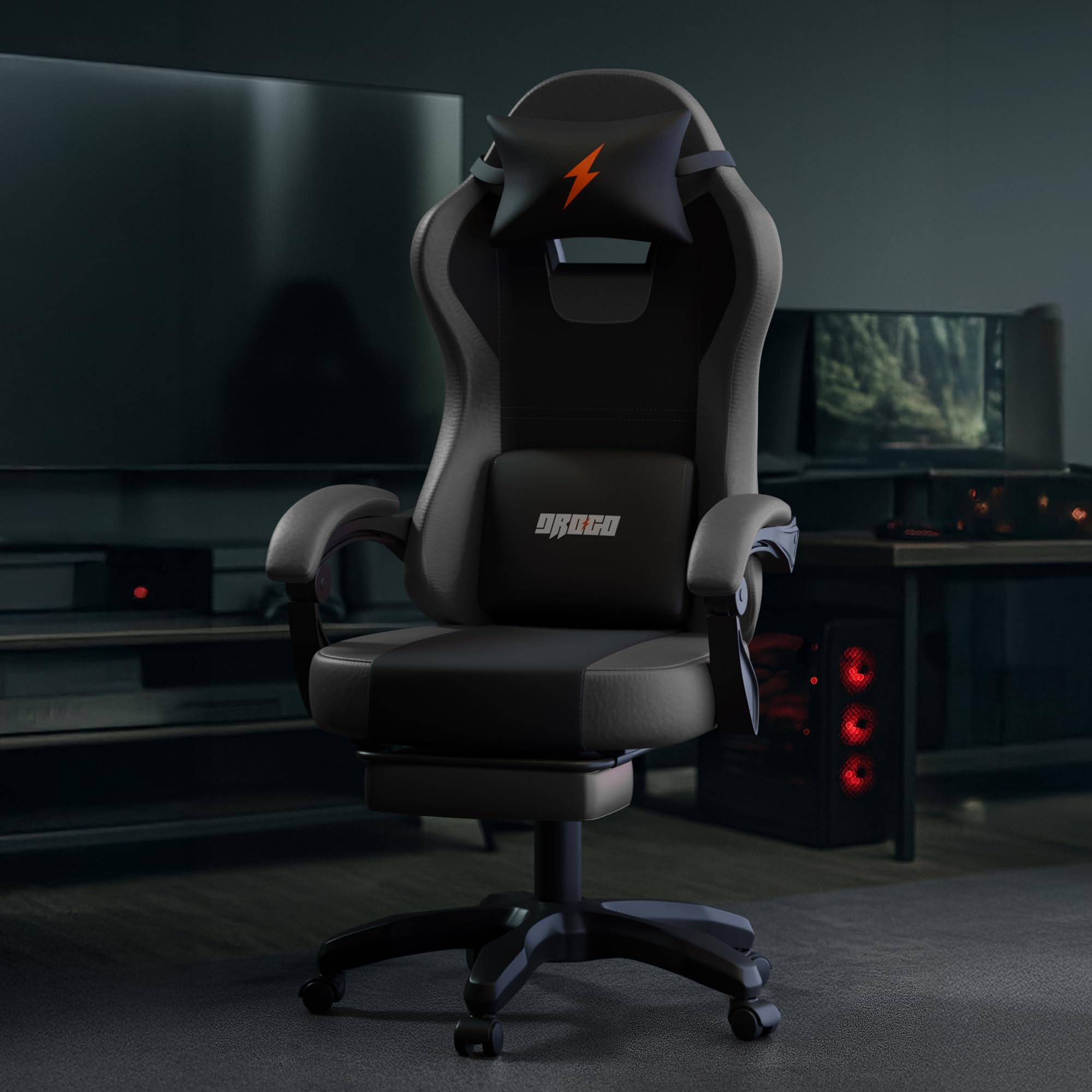 Drogo Aura Ergonomic Gaming Chair with Premium PU Leather Fabric